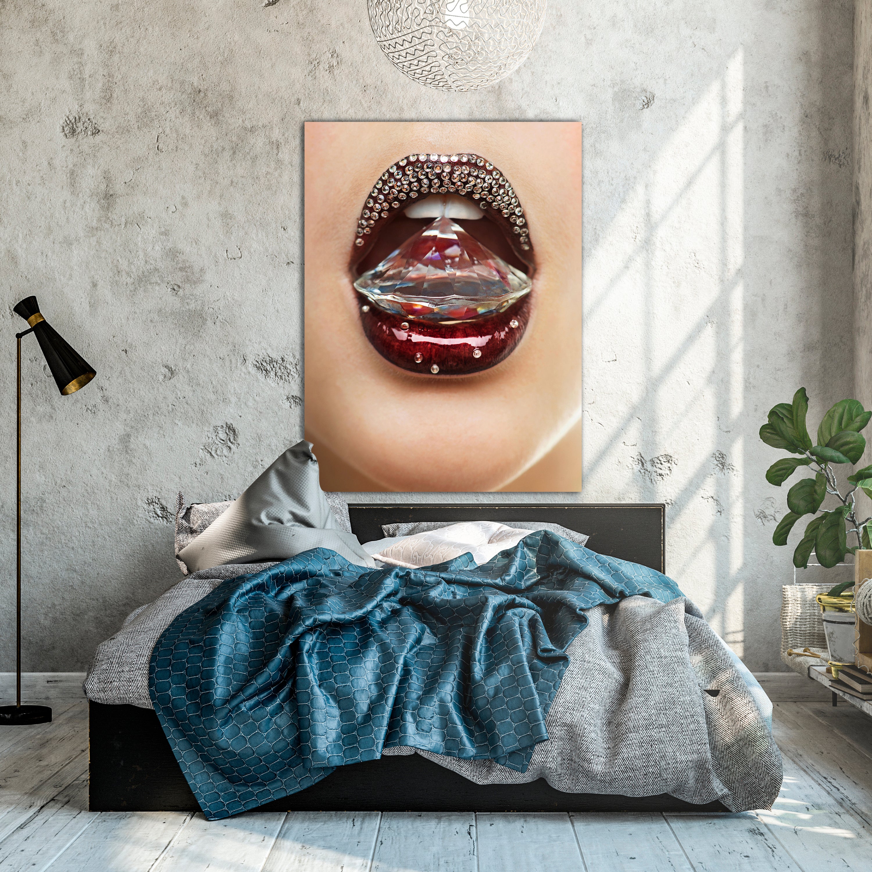 Leinwandbild Frauen Lippen M0079 kaufen - Bild 2 Leinwandbild Frauen Lippen M0079 kaufen - Bild 2