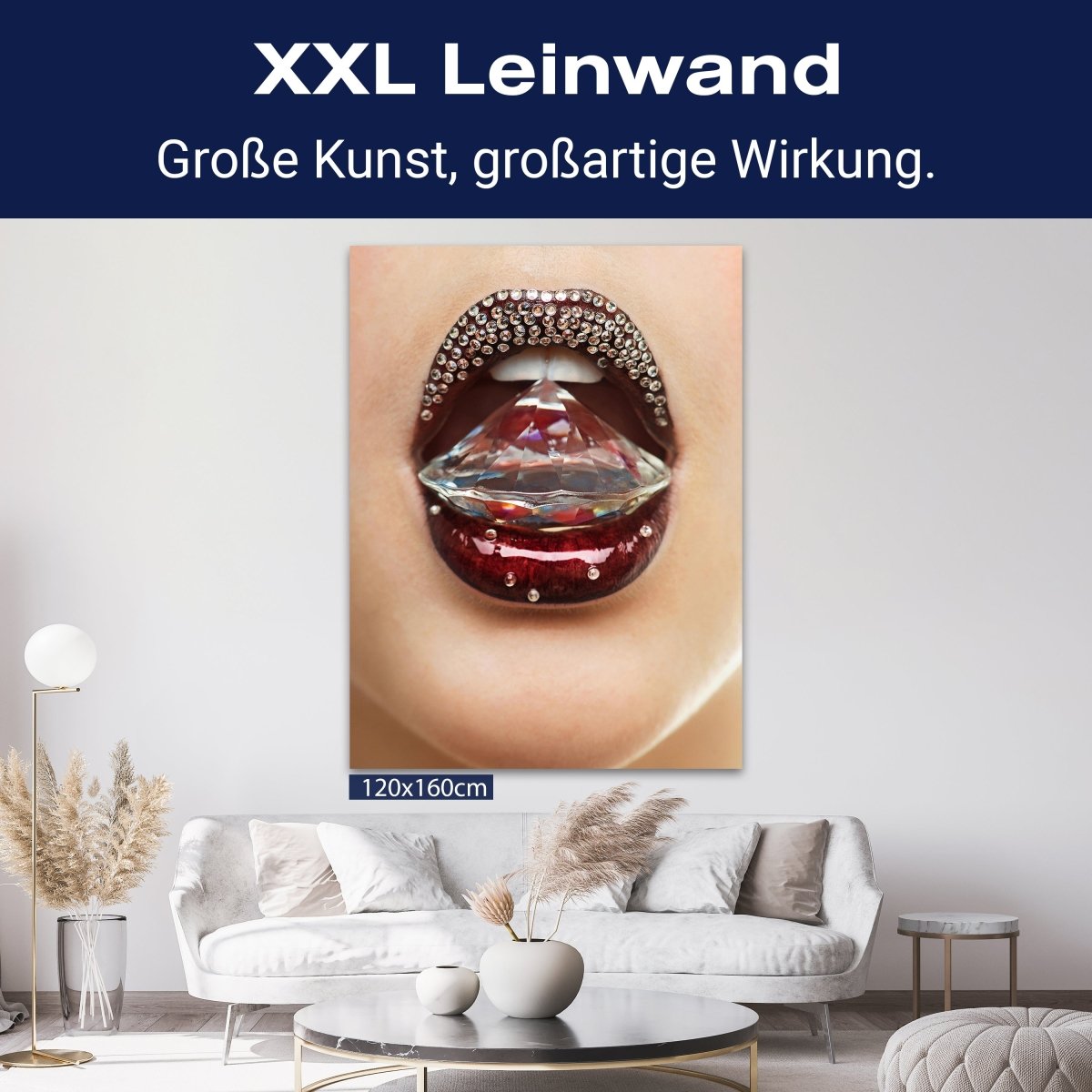 Leinwandbild Frauen Lippen M0079 kaufen - Bild 9 Leinwandbild Frauen Lippen M0079 kaufen - Bild 9