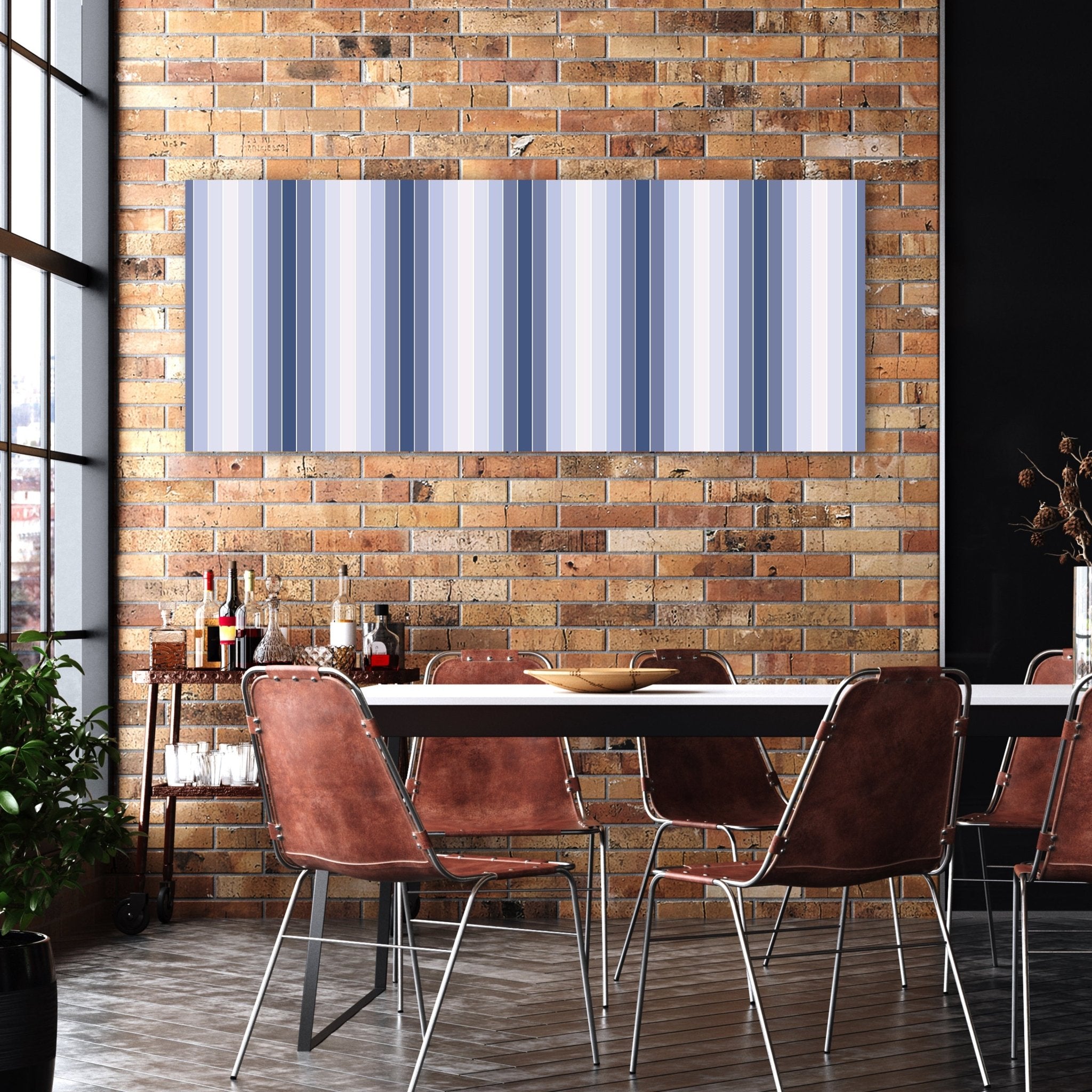 Leinwandbild Mattes Blau Muster M0088 kaufen - Bild 2 Leinwandbild Mattes Blau Muster M0088 kaufen - Bild 2