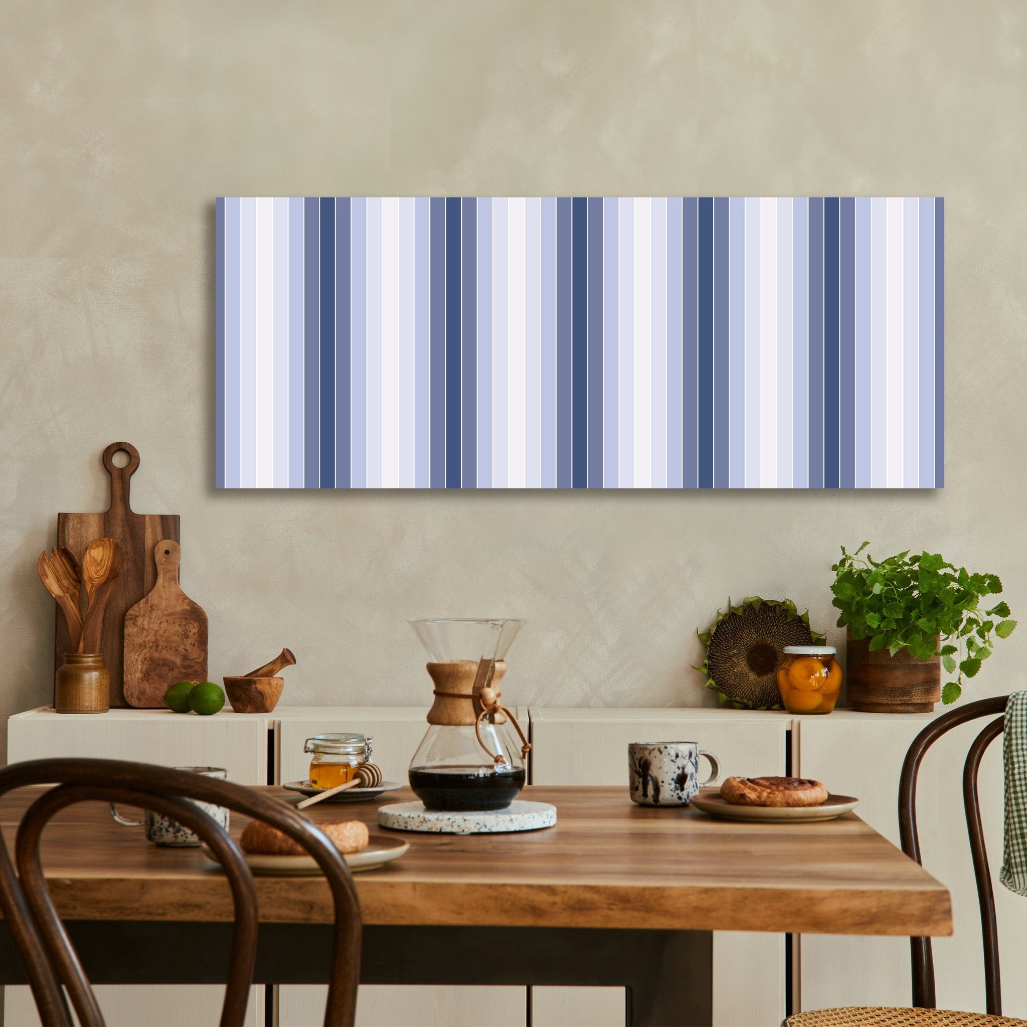 Leinwandbild Mattes Blau Muster M0088 kaufen - Bild 3 Leinwandbild Mattes Blau Muster M0088 kaufen - Bild 3