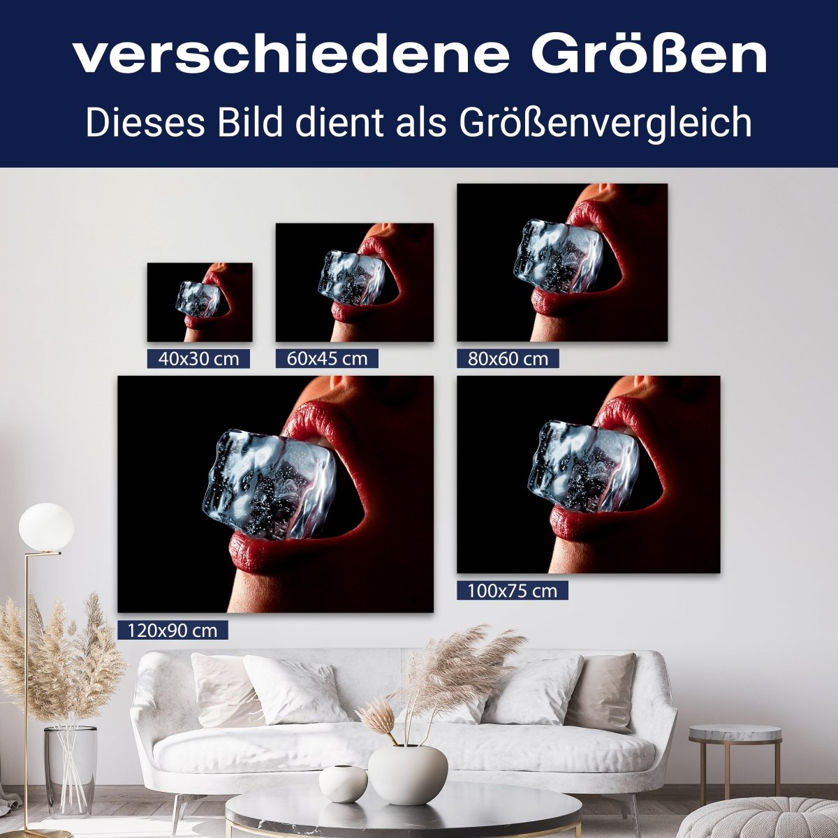 Leinwandbild Frauen Lippen M0090 kaufen - Bild 8 Leinwandbild Frauen Lippen M0090 kaufen - Bild 8
