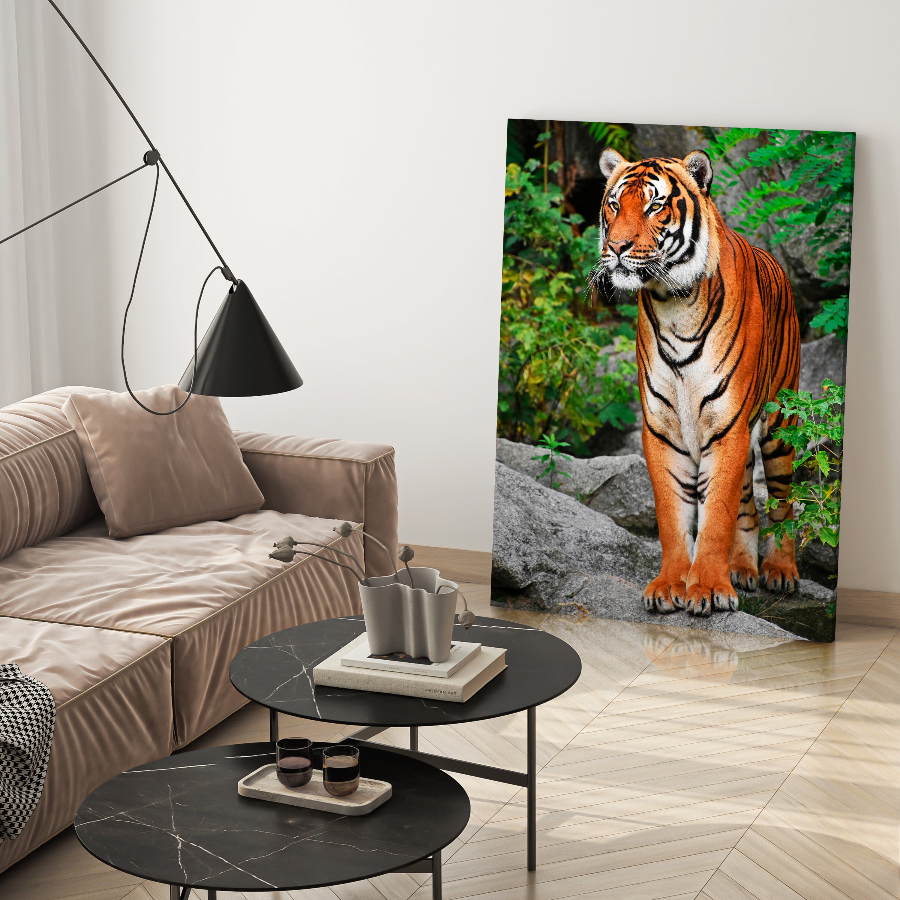 Leinwandbild Tiere, Hochformat, Tiger M0096 kaufen - Bild 3 Leinwandbild Tiere, Hochformat, Tiger M0096 kaufen - Bild 3