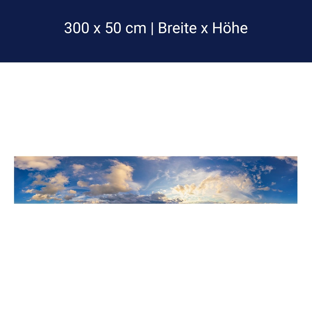 Panorama-Fototapete Blauer Himmel M0104 Panorama-Fototapete Blauer Himmel M0104