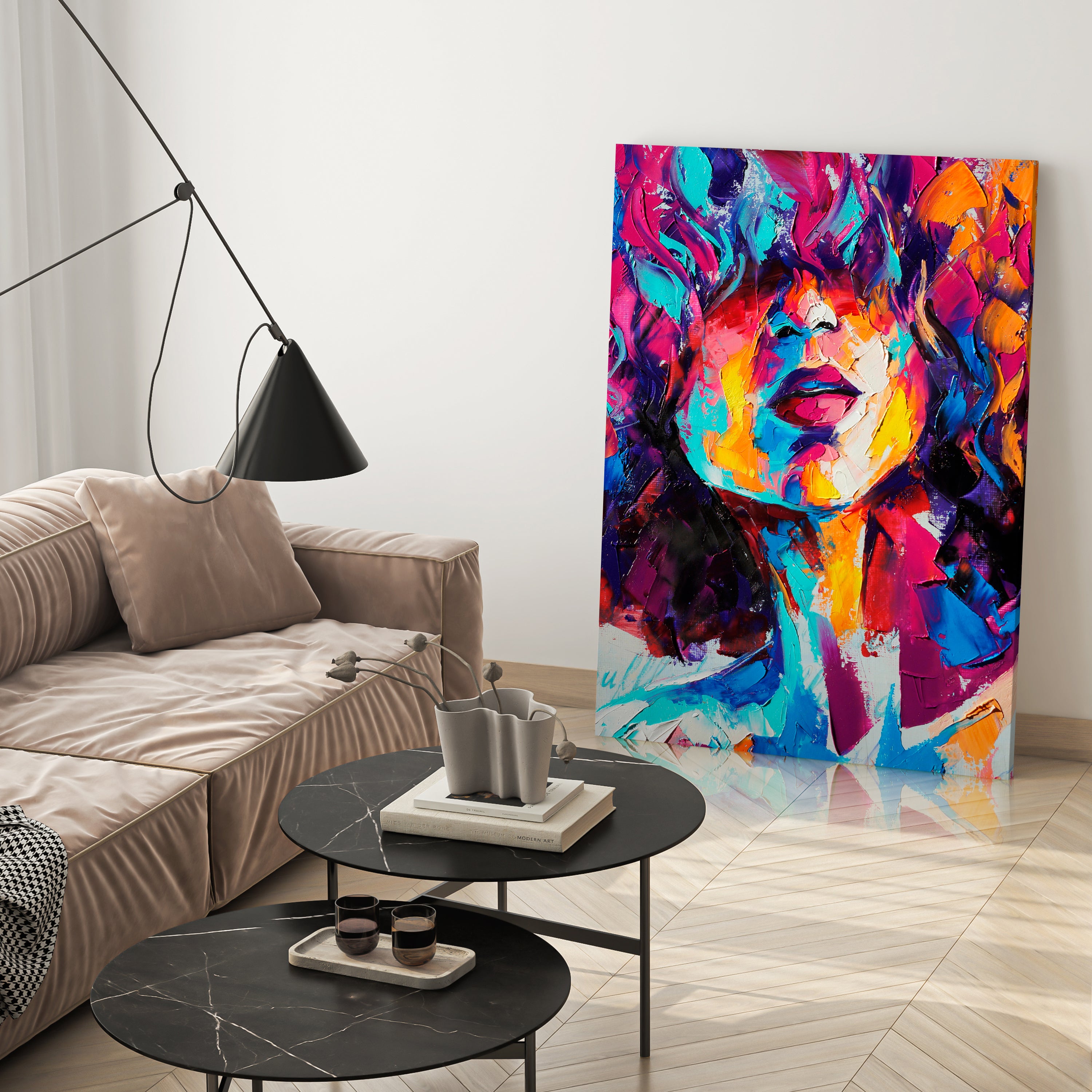 Leinwandbild Kunst & Gemälde, Hochformat, Frau 2 M0105 kaufen - Bild 3 Leinwandbild Kunst & Gemälde, Hochformat, Frau 2 M0105 kaufen - Bild 3