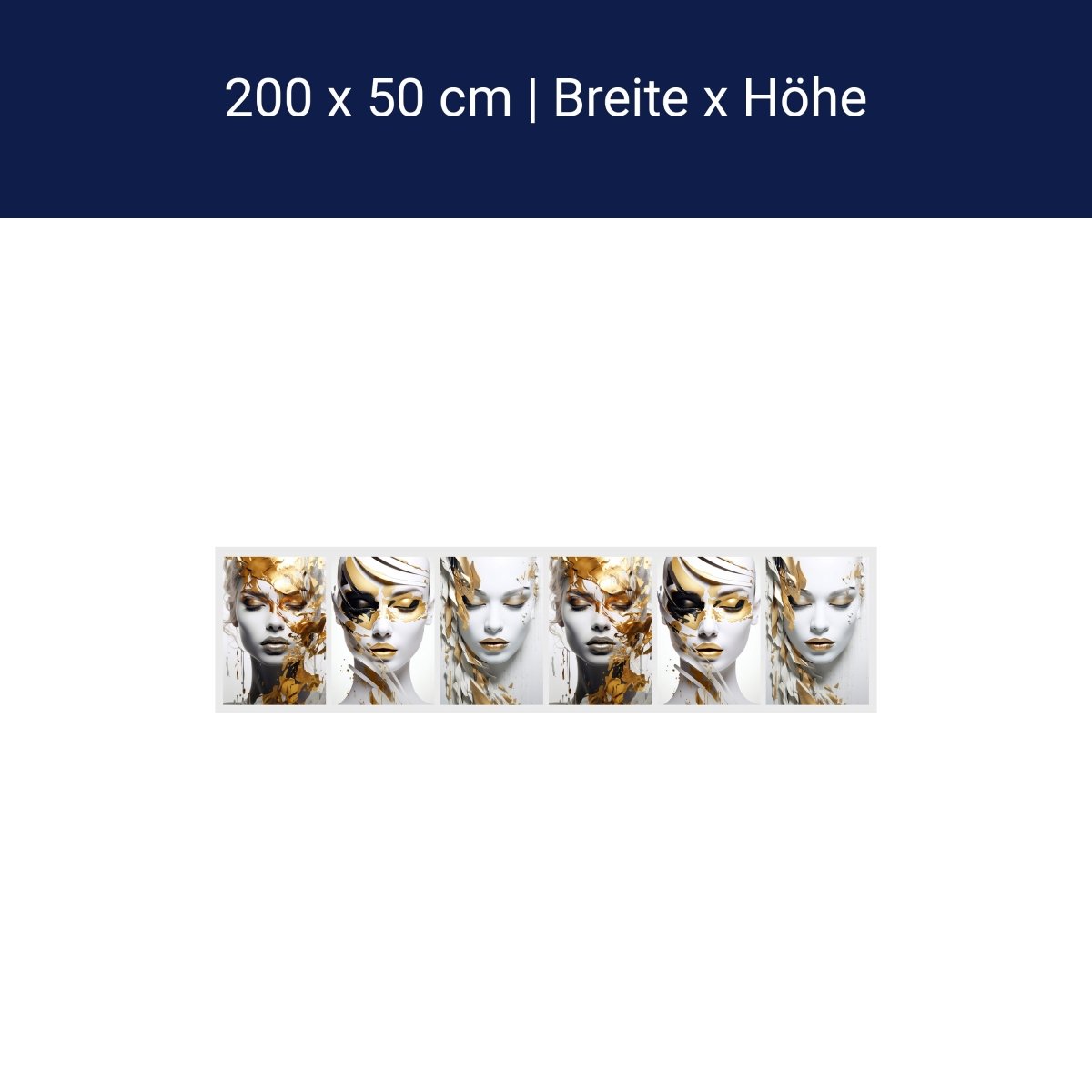 Panorama-Fototapete Frauen Gesichter M0110 Panorama-Fototapete Frauen Gesichter M0110