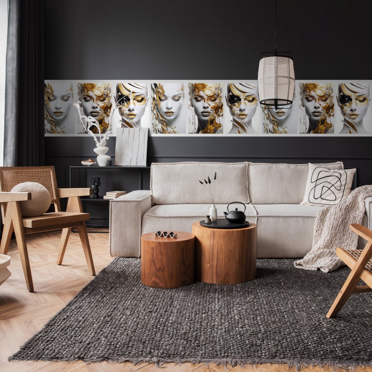 Panorama-Fototapete Frauen Gesichter M0110 - Bild 2 Panorama-Fototapete Frauen Gesichter M0110 - Bild 2