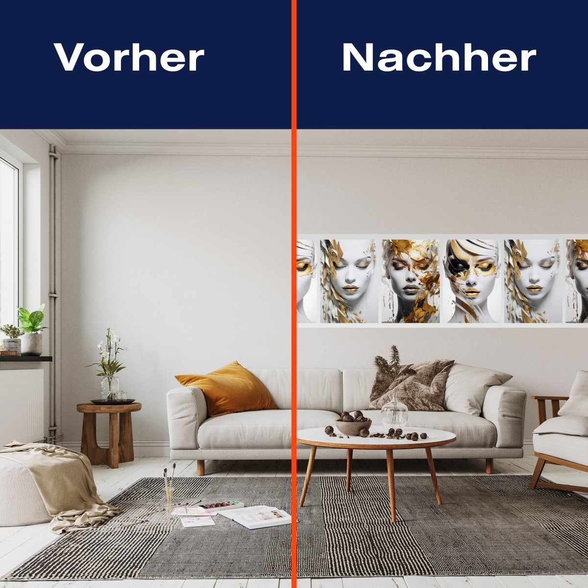 Panorama-Fototapete Frauen Gesichter M0110 - Bild 3 Panorama-Fototapete Frauen Gesichter M0110 - Bild 3