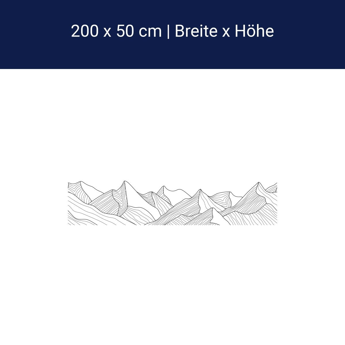 Panorama-Fototapete Minimalistische Berge M0113 Panorama-Fototapete Minimalistische Berge M0113