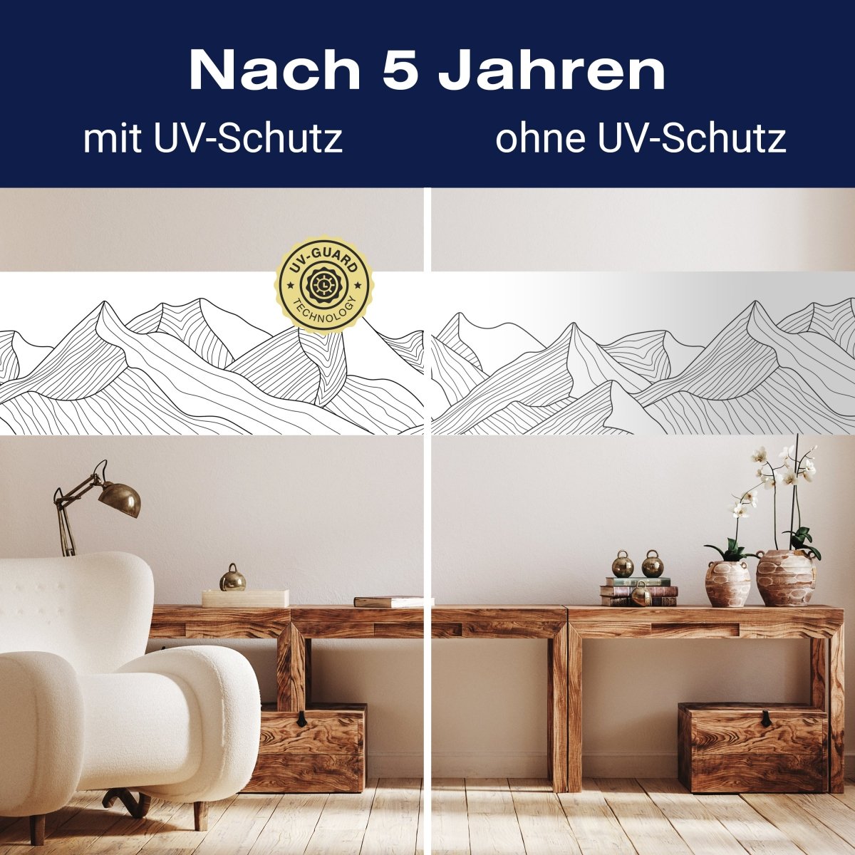 Panorama-Fototapete Minimalistische Berge M0113 - Bild 9 Panorama-Fototapete Minimalistische Berge M0113 - Bild 9