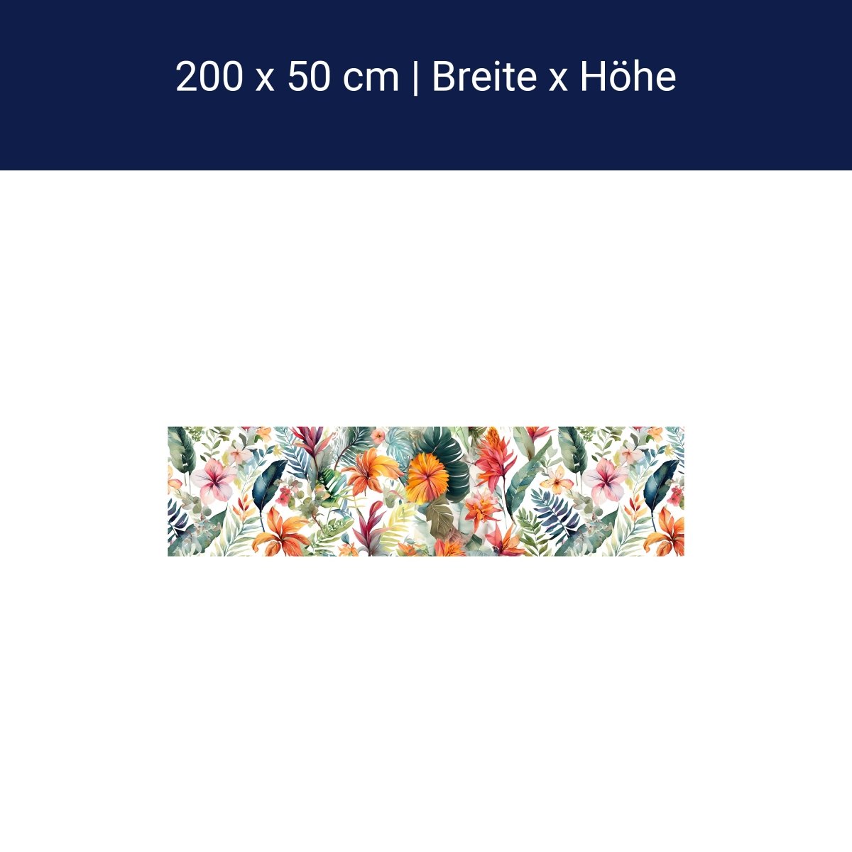 Panorama-Fototapete Florales Muster M0115 Panorama-Fototapete Florales Muster M0115