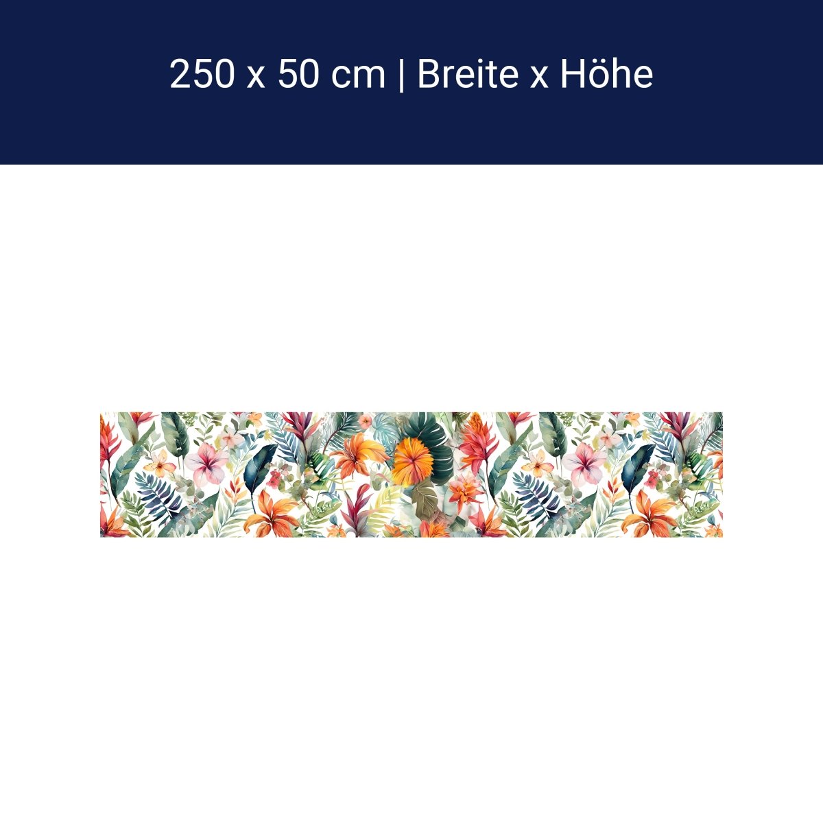 Panorama-Fototapete Florales Muster M0115 Panorama-Fototapete Florales Muster M0115