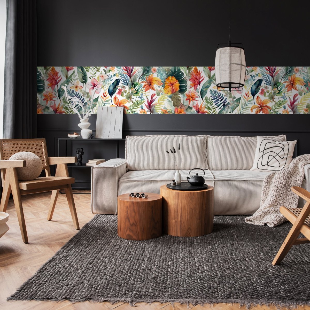 Panorama-Fototapete Florales Muster M0115 - Bild 2 Panorama-Fototapete Florales Muster M0115 - Bild 2