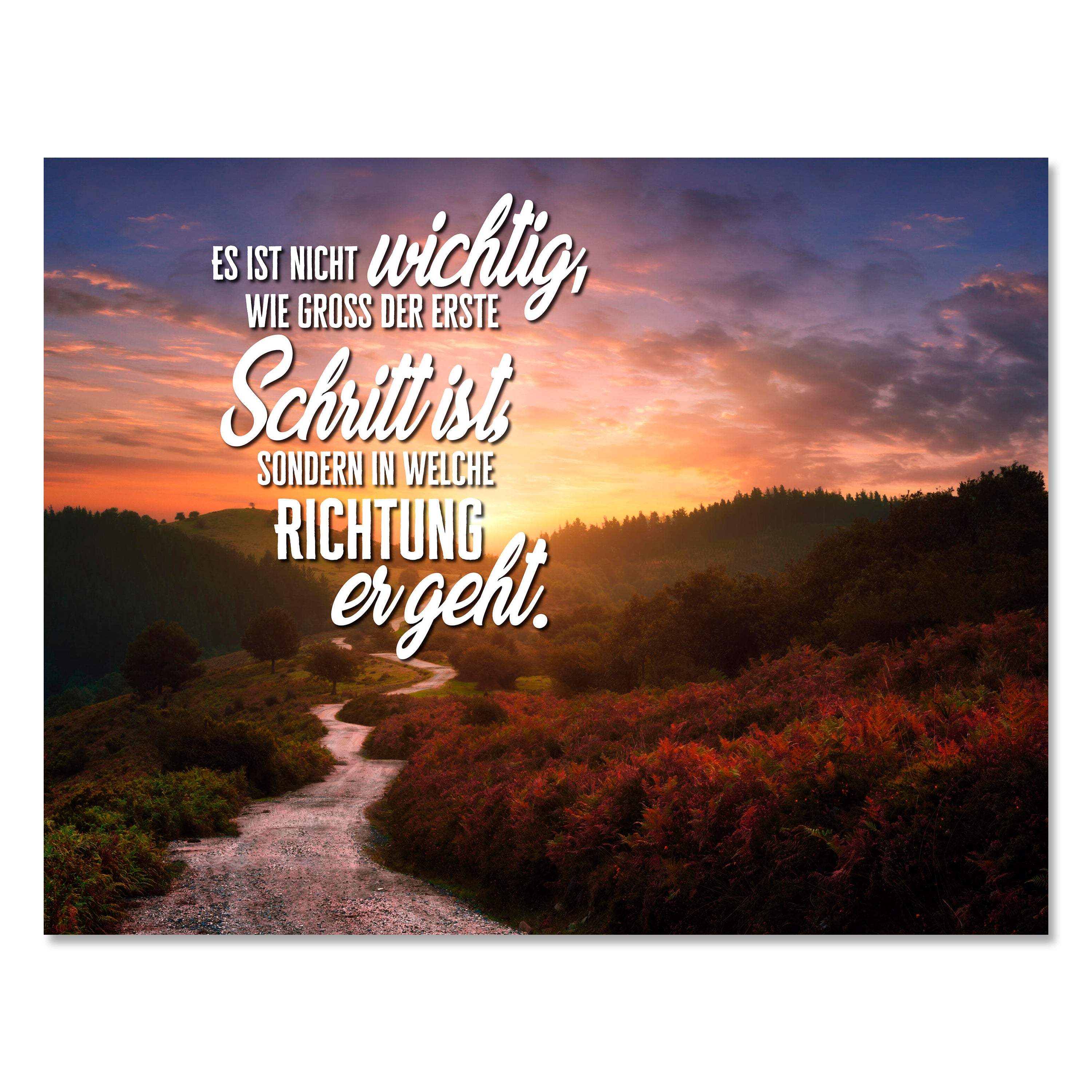 Leinwandbild Motivation, Querformat, der erste Schritt M0120 kaufen - Bild 1 Leinwandbild Motivation, Querformat, der erste Schritt M0120 kaufen - Bild 1