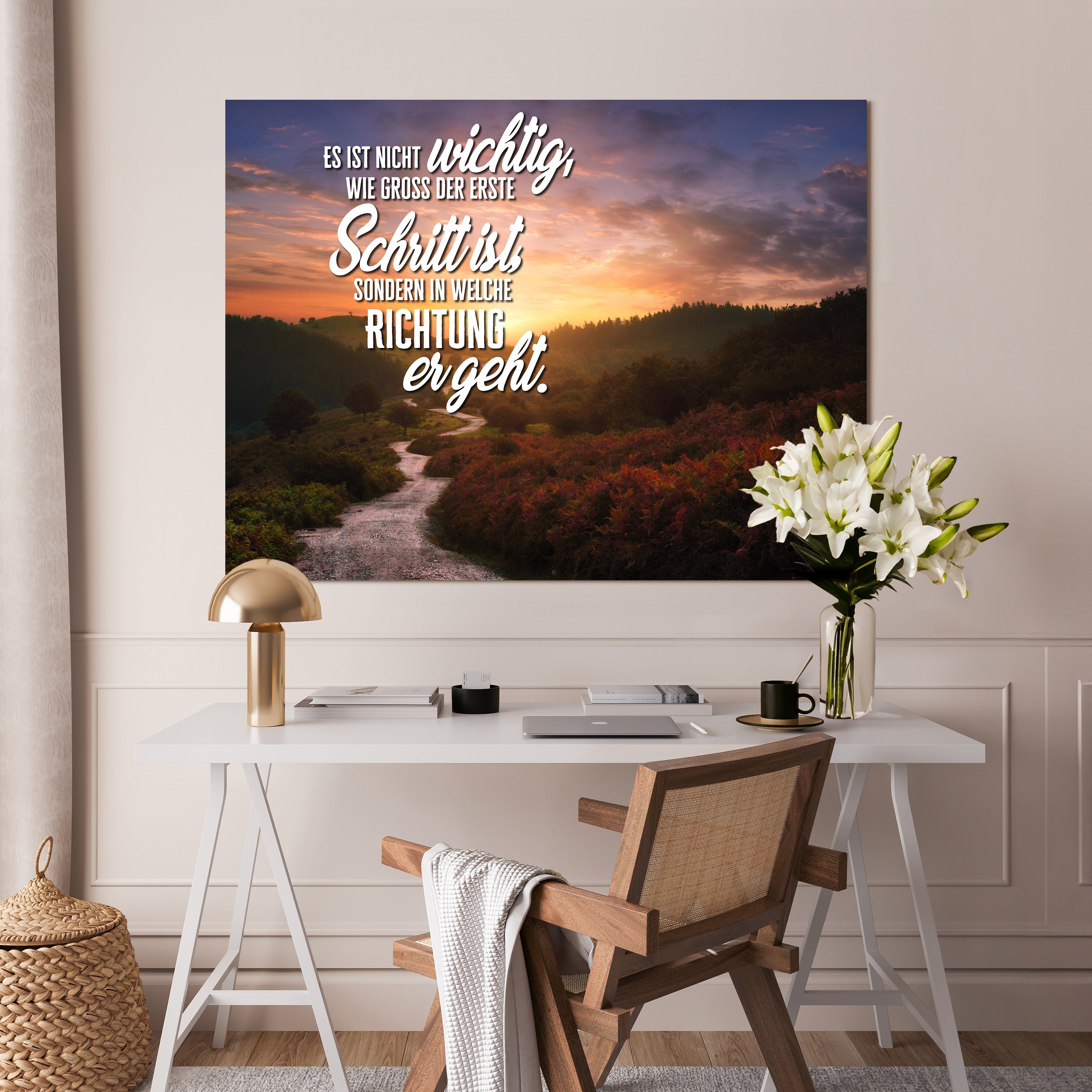 Leinwandbild Motivation, Querformat, der erste Schritt M0120 kaufen - Bild 2 Leinwandbild Motivation, Querformat, der erste Schritt M0120 kaufen - Bild 2