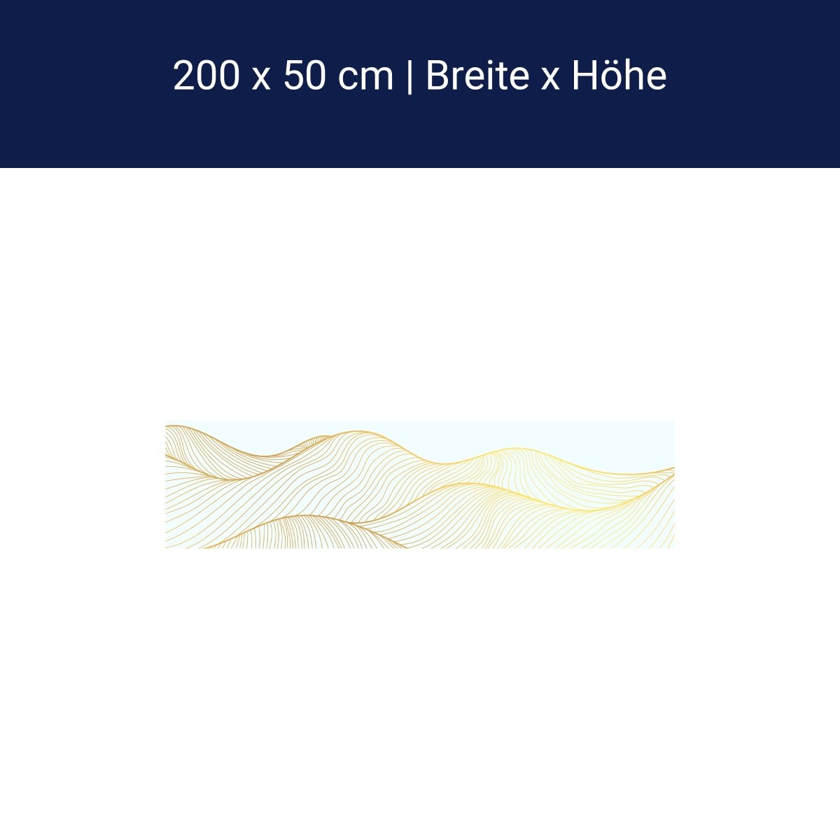 Panorama-Fototapete Goldene Wellen M0121 Panorama-Fototapete Goldene Wellen M0121