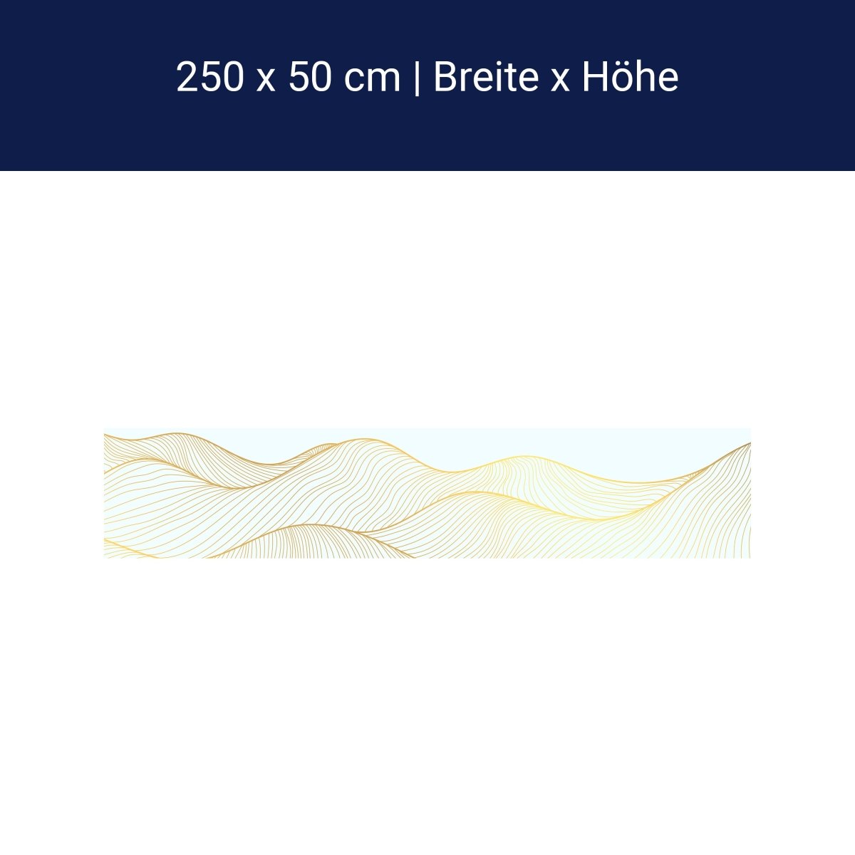 Panorama-Fototapete Goldene Wellen M0121 Panorama-Fototapete Goldene Wellen M0121