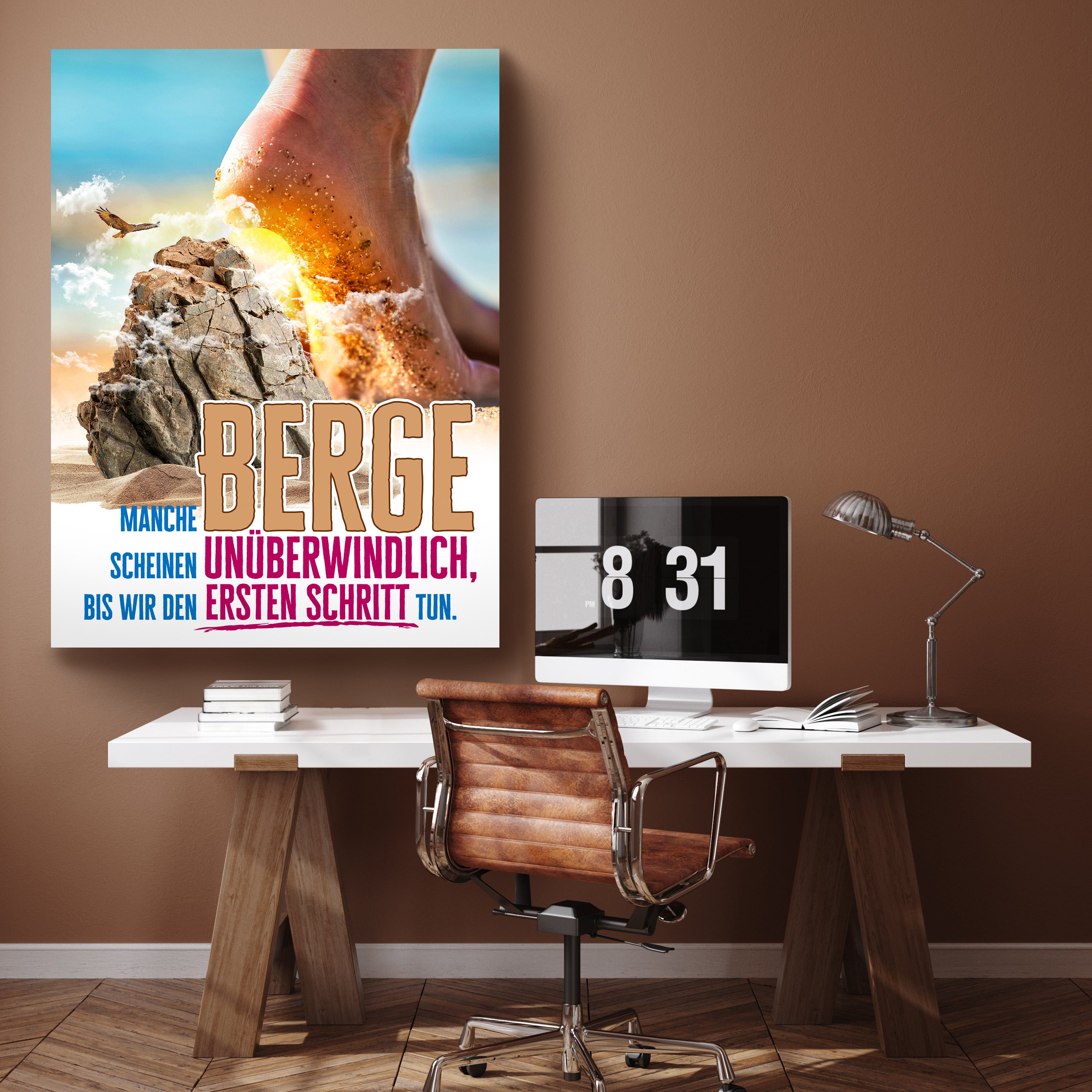 Leinwandbild Motivation, Hochformat, manche Berge M0124 kaufen - Bild 2 Leinwandbild Motivation, Hochformat, manche Berge M0124 kaufen - Bild 2