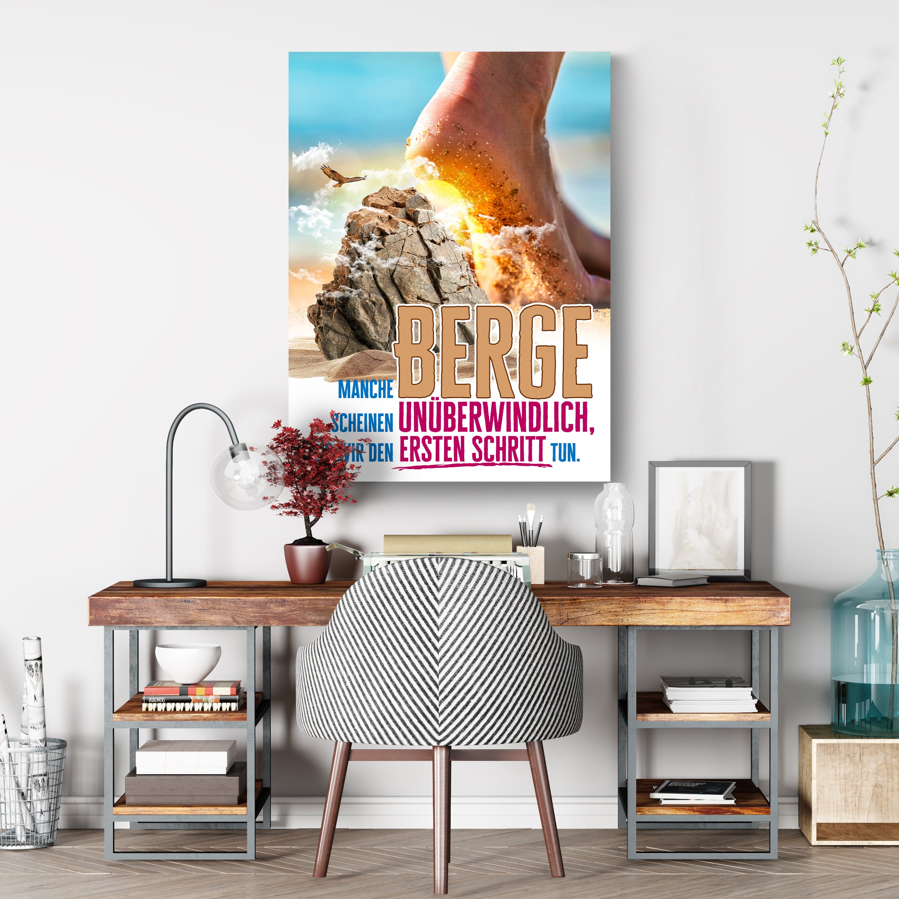 Leinwandbild Motivation, Hochformat, manche Berge M0124 kaufen - Bild 3 Leinwandbild Motivation, Hochformat, manche Berge M0124 kaufen - Bild 3