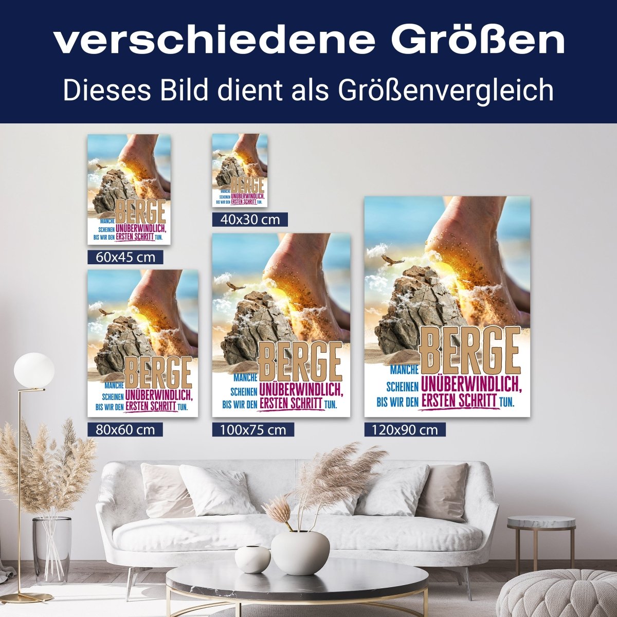 Leinwandbild Motivation, Hochformat, manche Berge M0124 kaufen - Bild 8 Leinwandbild Motivation, Hochformat, manche Berge M0124 kaufen - Bild 8