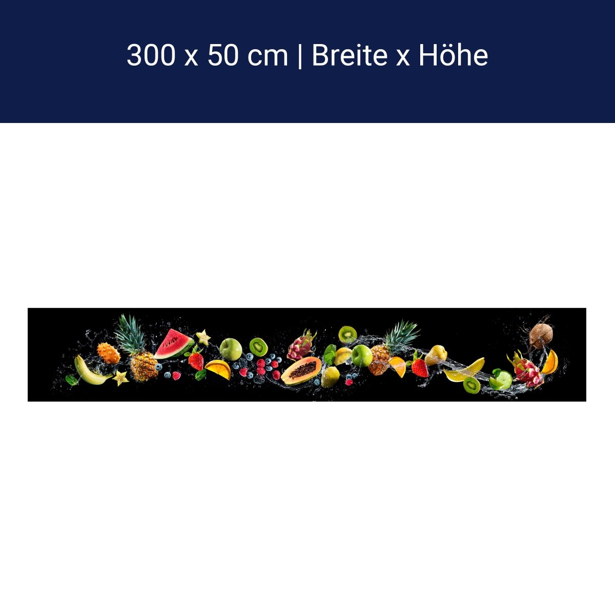 Panorama-Fototapete Obst Welle M0129 Panorama-Fototapete Obst Welle M0129