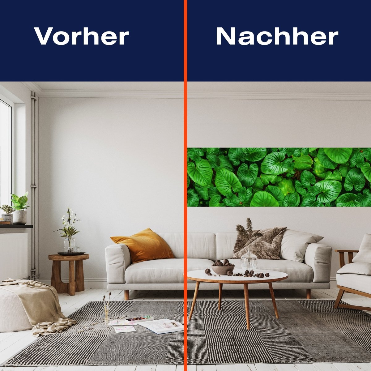 Panorama-Fototapete Grüne Blätter M0130 - Bild 3 Panorama-Fototapete Grüne Blätter M0130 - Bild 3