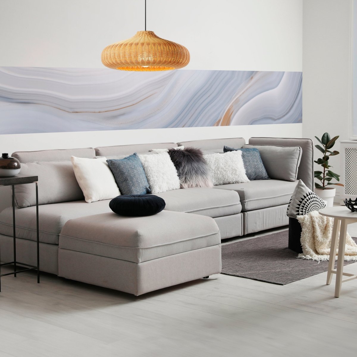 Panorama-Fototapete Grauer Marmor M0137 - Bild 1 Panorama-Fototapete Grauer Marmor M0137 - Bild 1