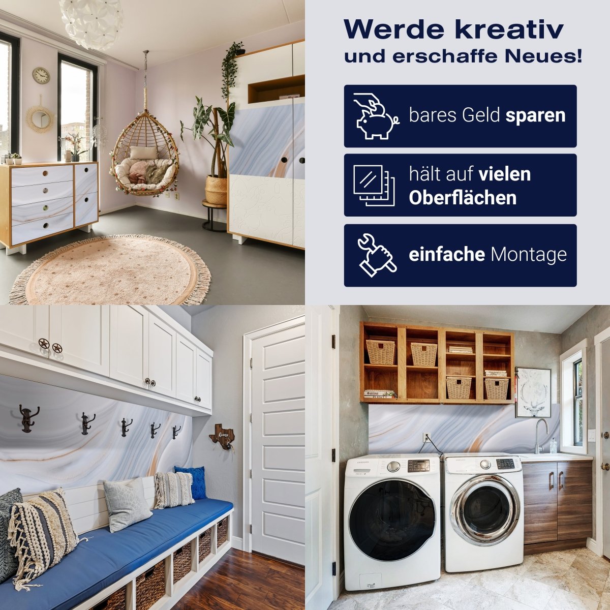 Panorama-Fototapete Grauer Marmor M0137 - Bild 7 Panorama-Fototapete Grauer Marmor M0137 - Bild 7