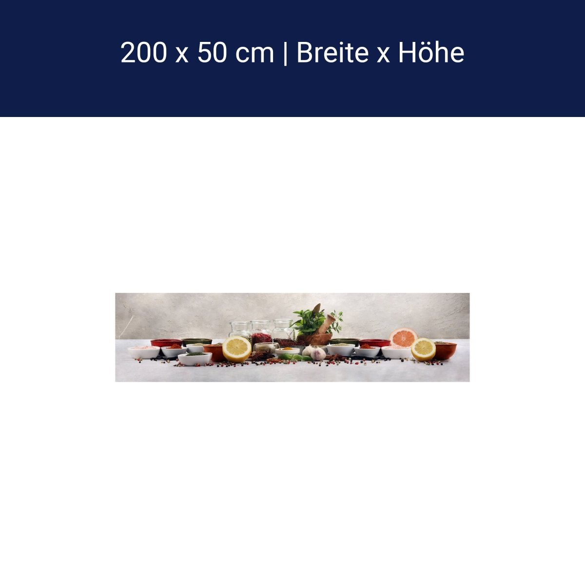 Panorama-Fototapete Gewürze M0138 Panorama-Fototapete Gewürze M0138