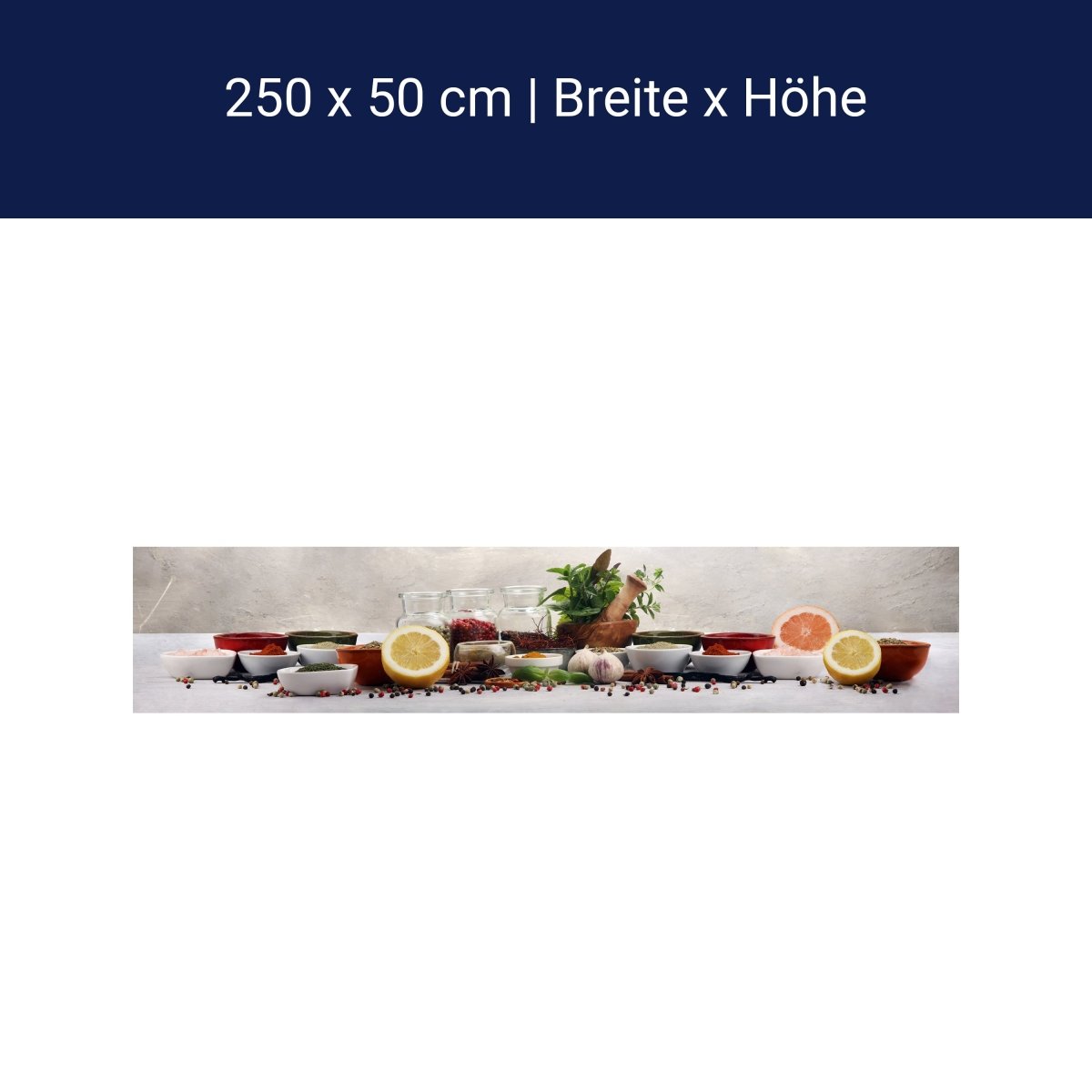 Panorama-Fototapete Gewürze M0138 Panorama-Fototapete Gewürze M0138