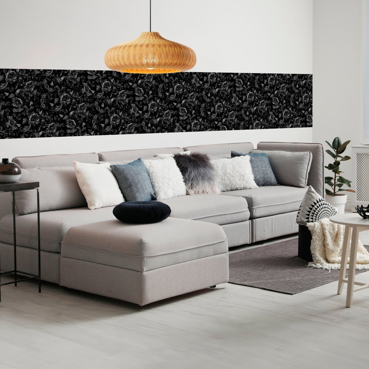 Panorama-Fototapete Blumen Ornamente M0139 - Bild 1 Panorama-Fototapete Blumen Ornamente M0139 - Bild 1