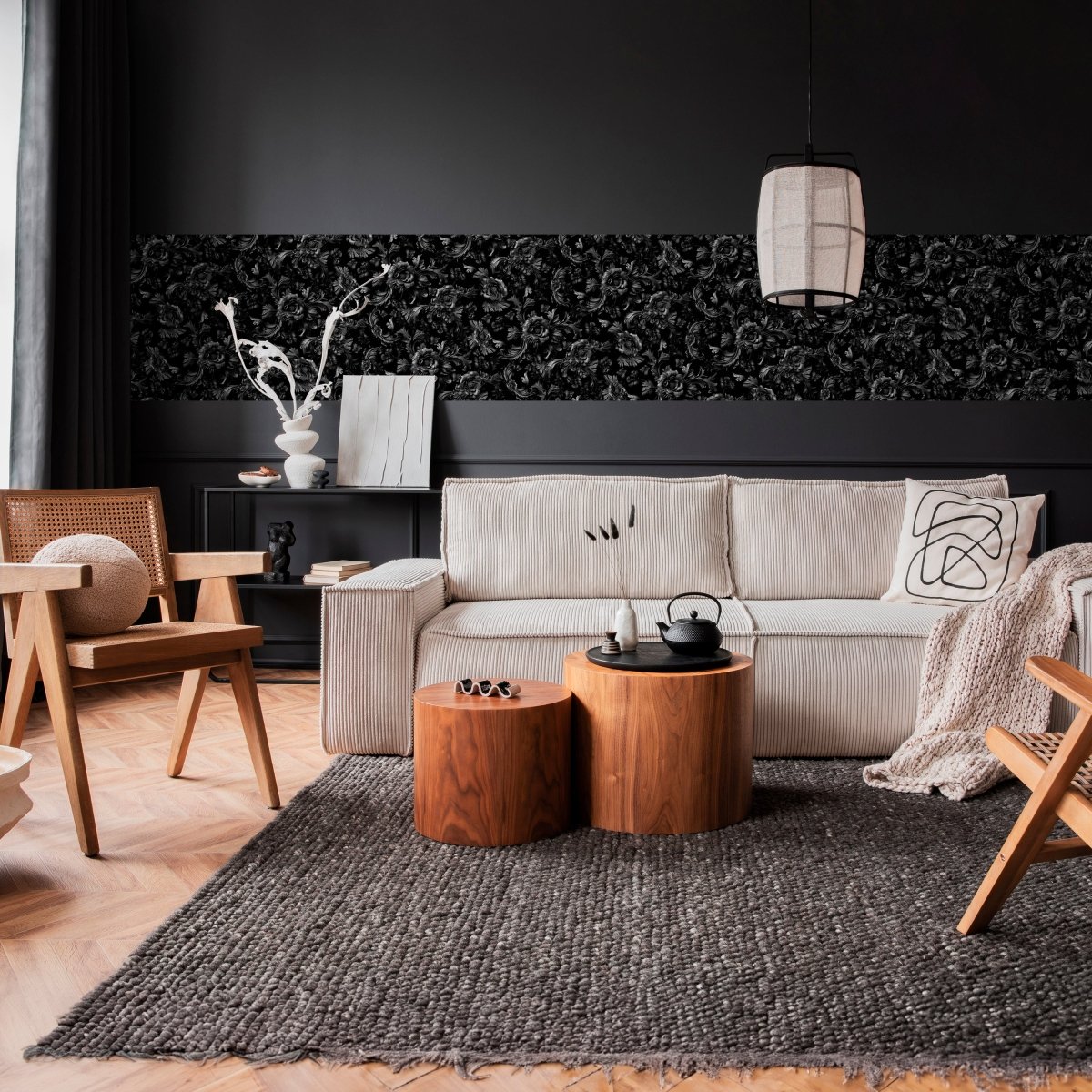 Panorama-Fototapete Blumen Ornamente M0139 - Bild 2 Panorama-Fototapete Blumen Ornamente M0139 - Bild 2