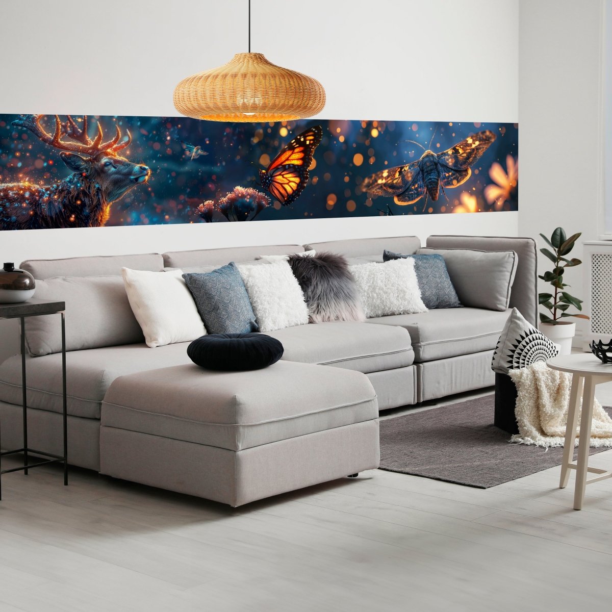 Panorama-Fototapete Leuchtende Tiere M0141 - Bild 1 Panorama-Fototapete Leuchtende Tiere M0141 - Bild 1