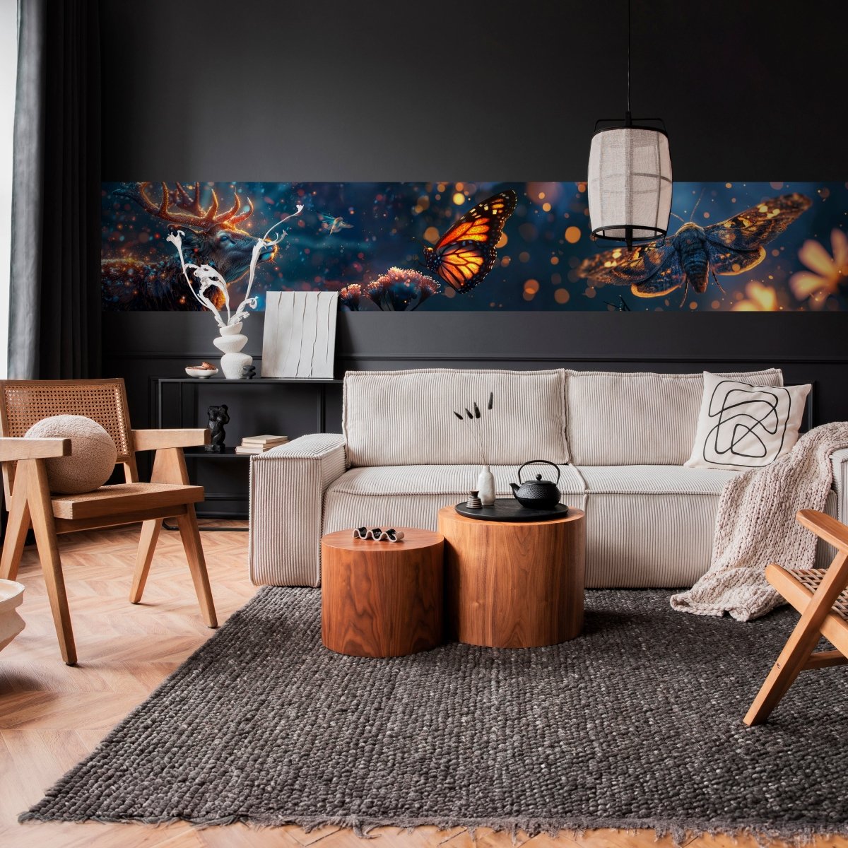 Panorama-Fototapete Leuchtende Tiere M0141 - Bild 2 Panorama-Fototapete Leuchtende Tiere M0141 - Bild 2