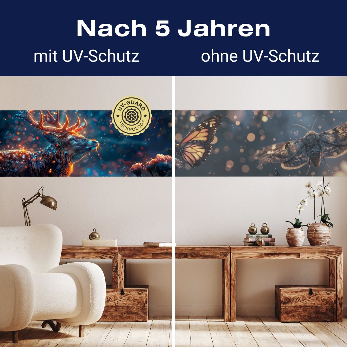 Panorama-Fototapete Leuchtende Tiere M0141 - Bild 9 Panorama-Fototapete Leuchtende Tiere M0141 - Bild 9