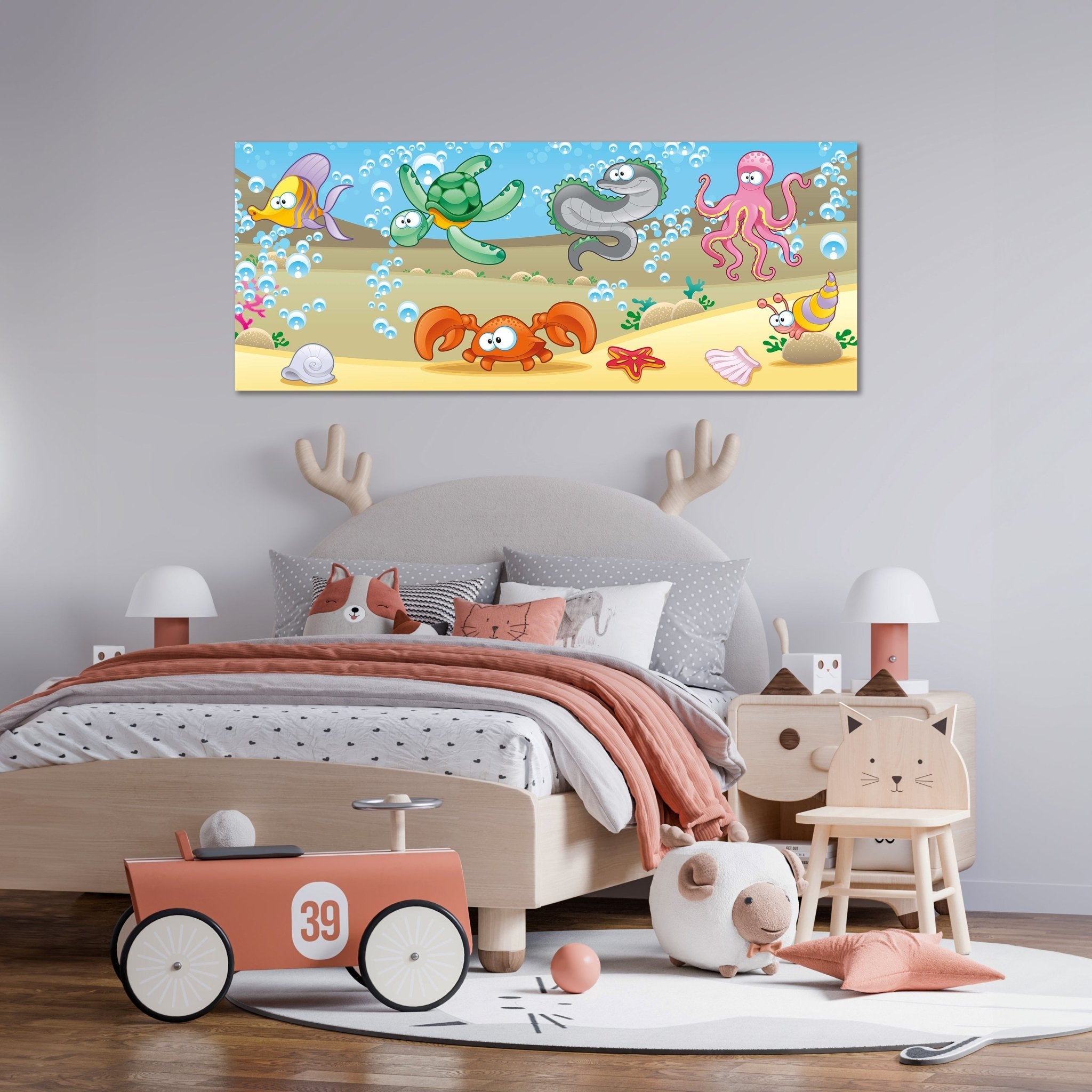 Leinwandbild Unterwassertiere Kinder M0176 kaufen - Bild 2 Leinwandbild Unterwassertiere Kinder M0176 kaufen - Bild 2