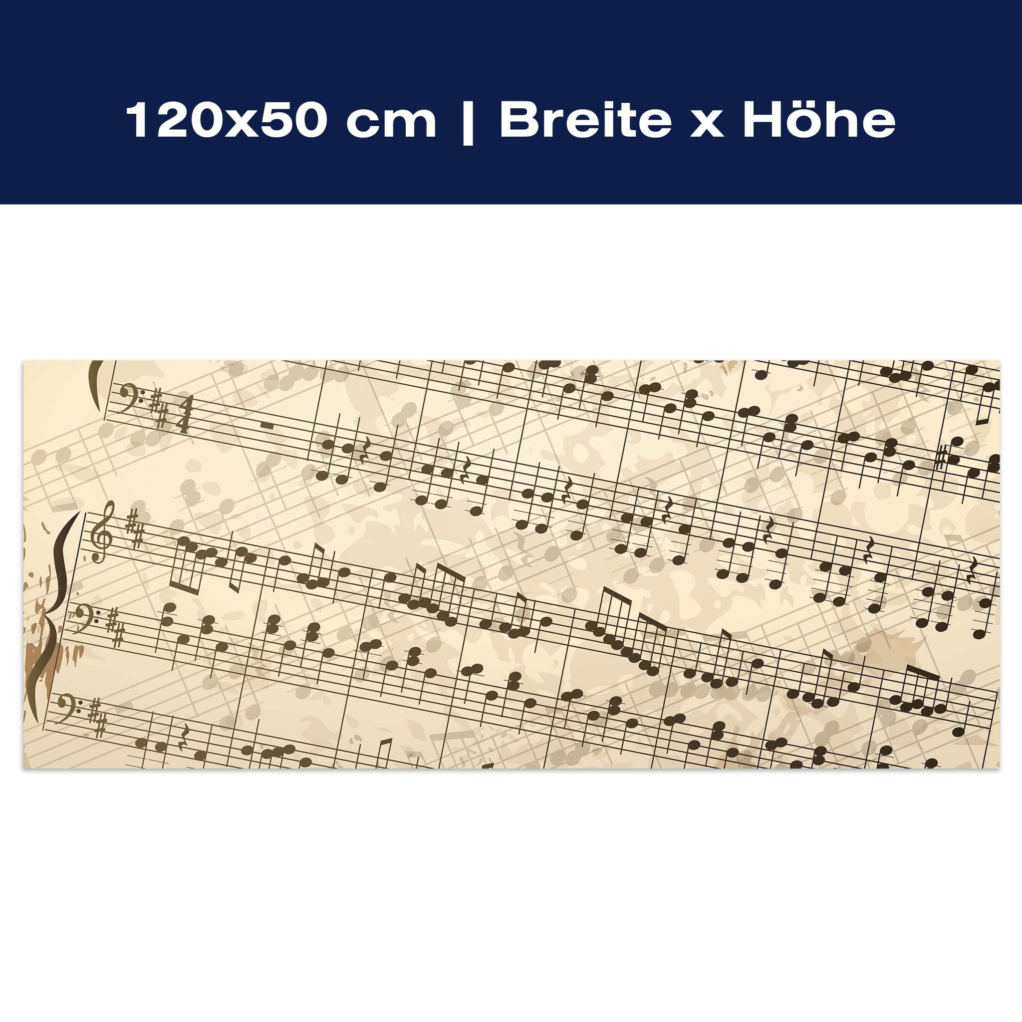 Leinwandbild Notenblatt Hobby M0180 Leinwandbild Notenblatt Hobby M0180