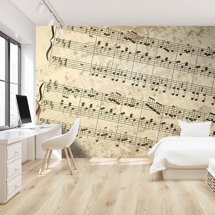 Fototapete Notenblatt Hobby M0180 - Bild 1 Fototapete Notenblatt Hobby M0180 - Bild 1