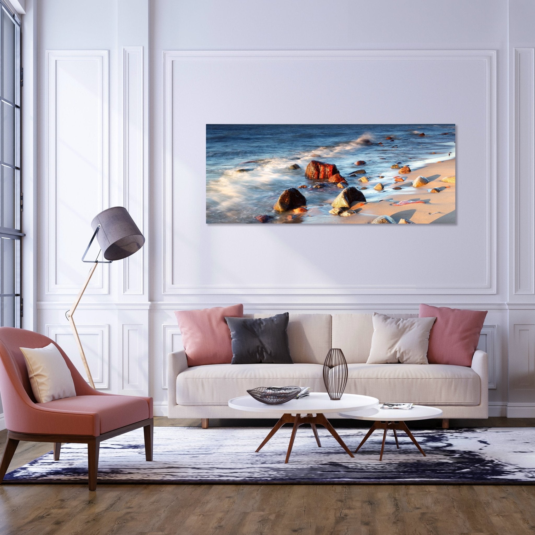 Leinwandbild Steinstrand Natur M0223 kaufen - Bild 2 Leinwandbild Steinstrand Natur M0223 kaufen - Bild 2