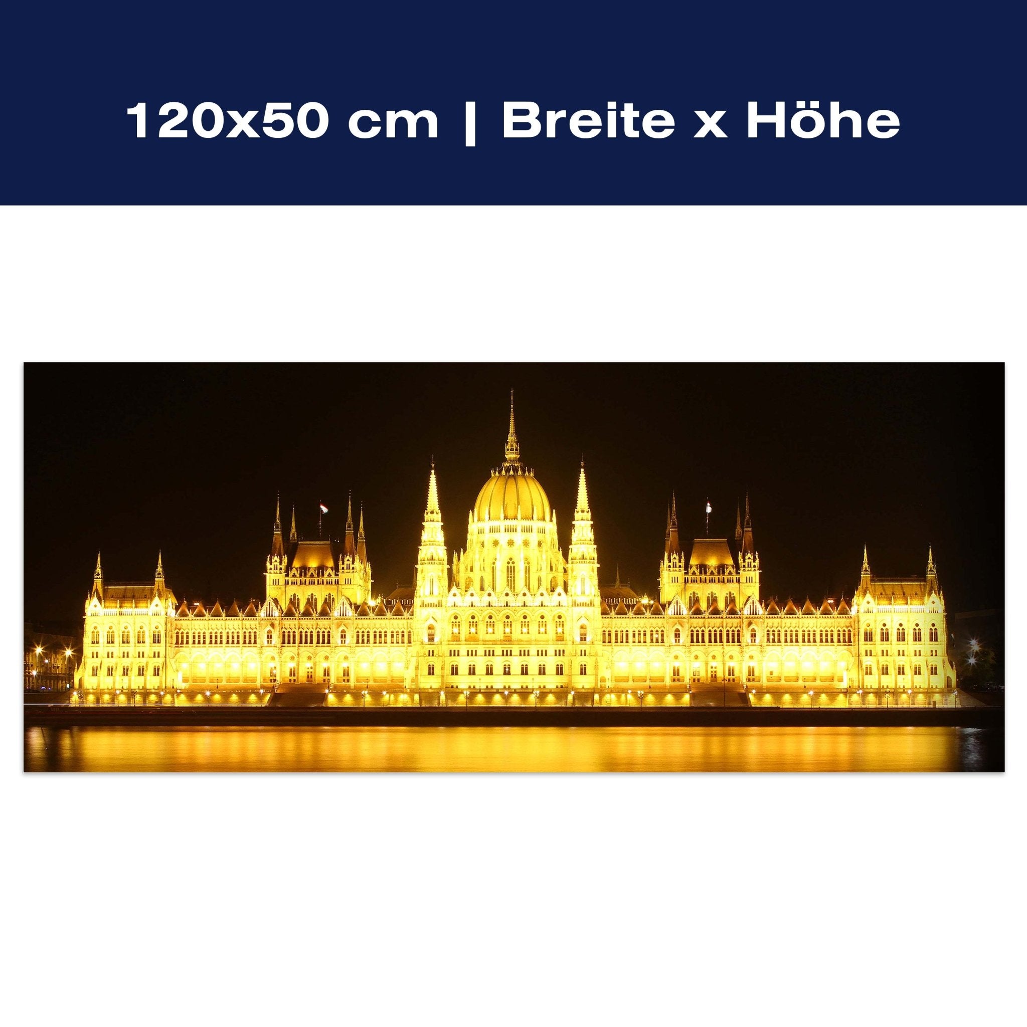 Leinwandbild Budapest bei Nacht M0226 Leinwandbild Budapest bei Nacht M0226