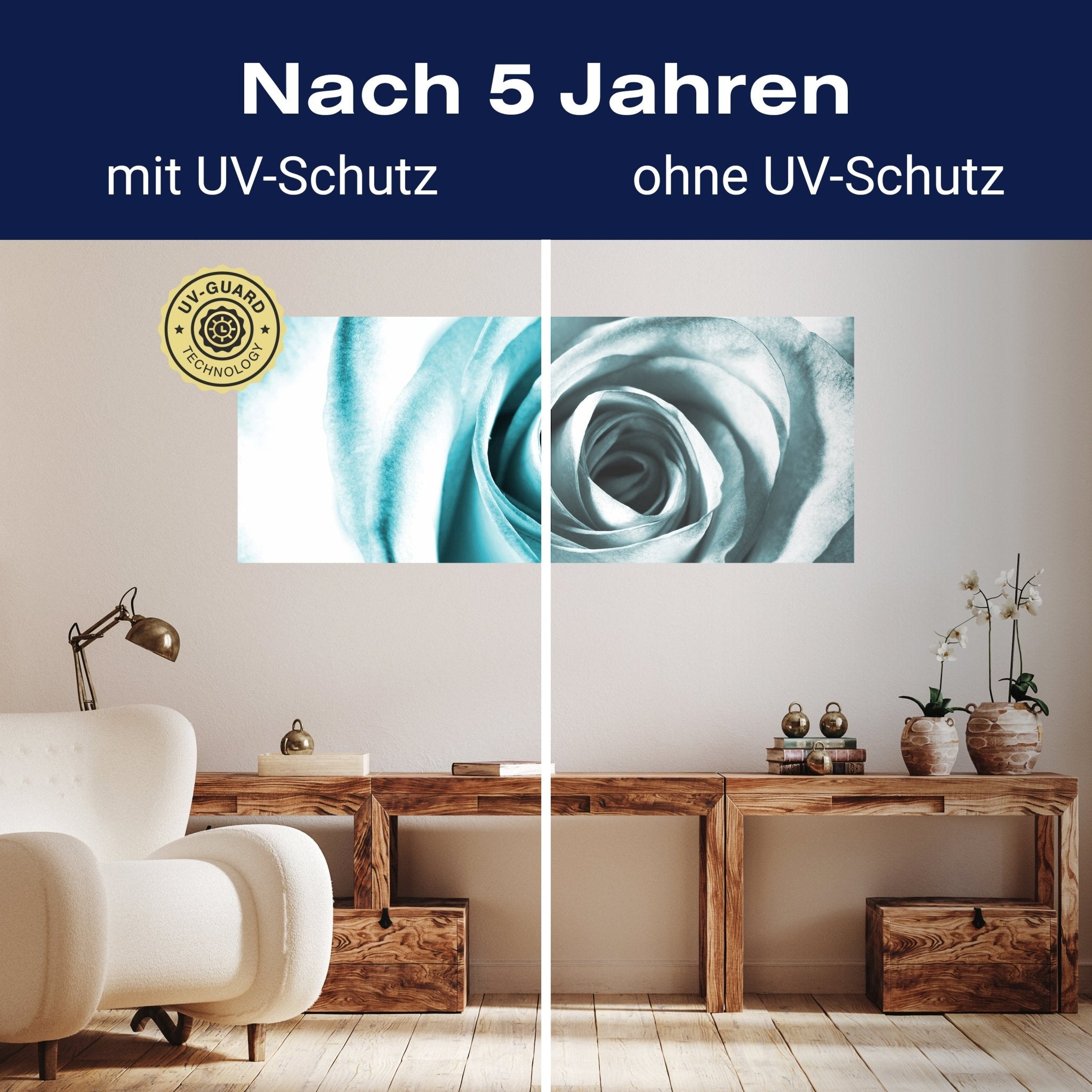 Leinwandbild Blaue Rose Blüte M0227 kaufen - Bild 9 Leinwandbild Blaue Rose Blüte M0227 kaufen - Bild 9