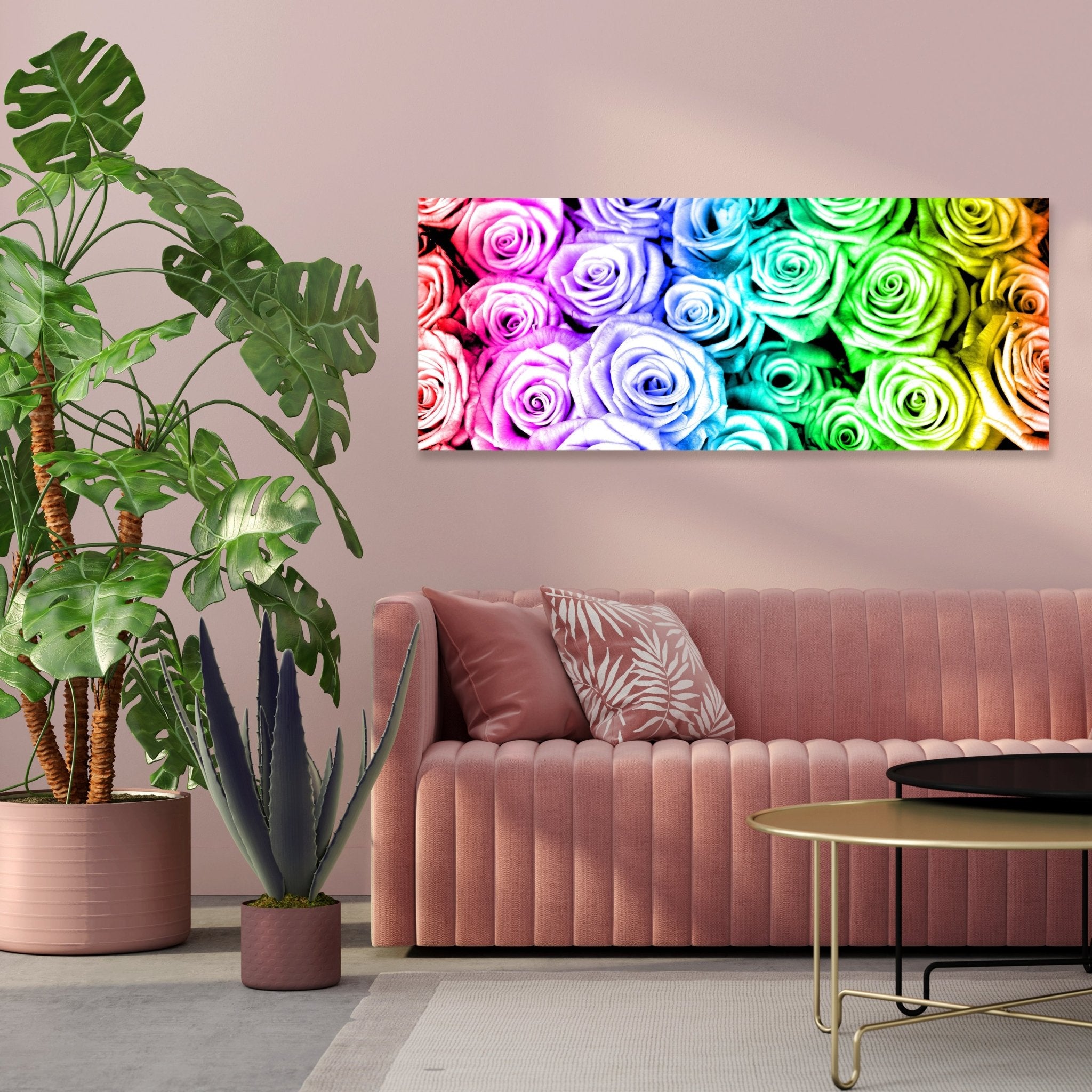 Leinwandbild Regenbogenrosenfeld Blüte M0231 kaufen - Bild 3 Leinwandbild Regenbogenrosenfeld Blüte M0231 kaufen - Bild 3