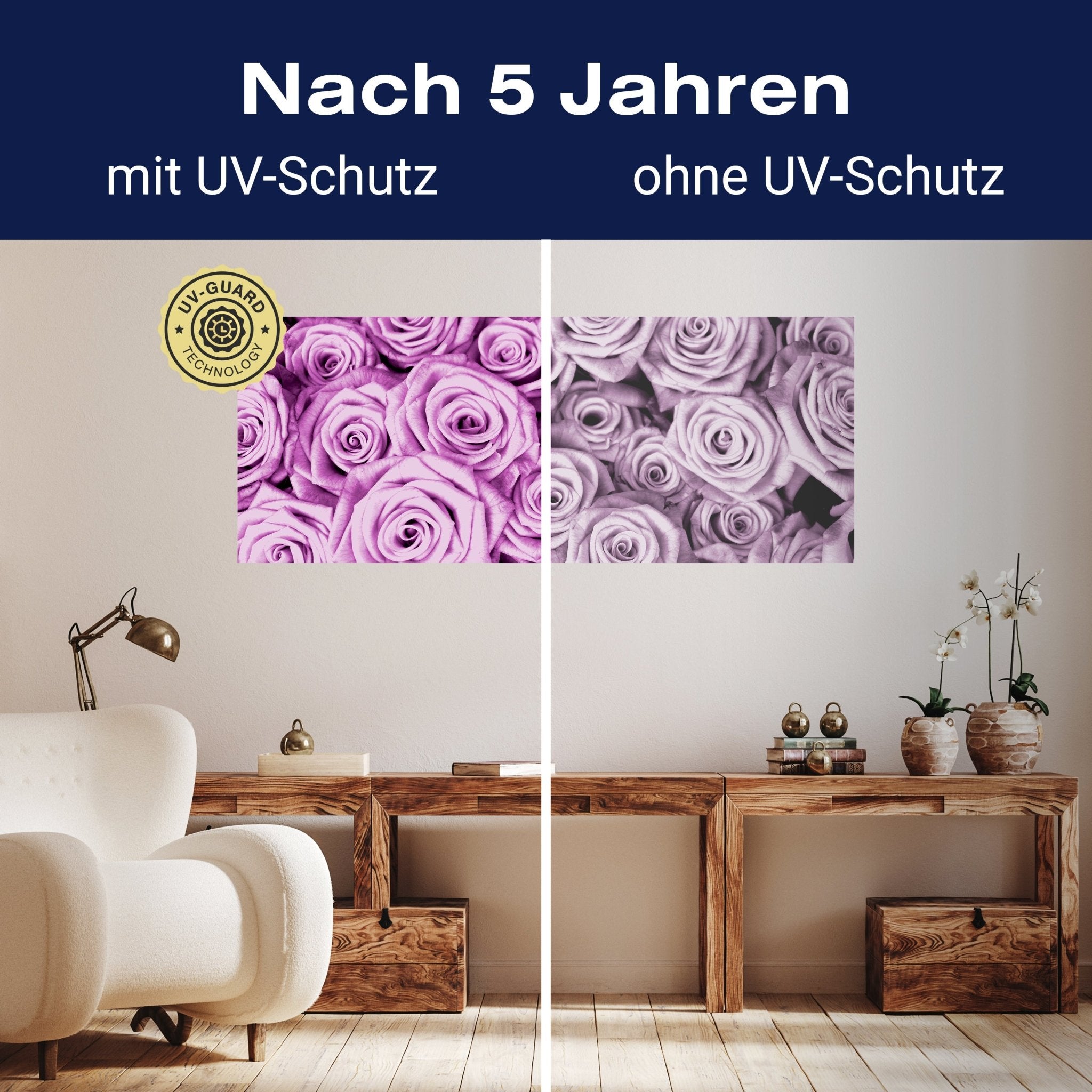 Leinwandbild violettes Rosenfeld Blüte M0232 kaufen - Bild 9 Leinwandbild violettes Rosenfeld Blüte M0232 kaufen - Bild 9