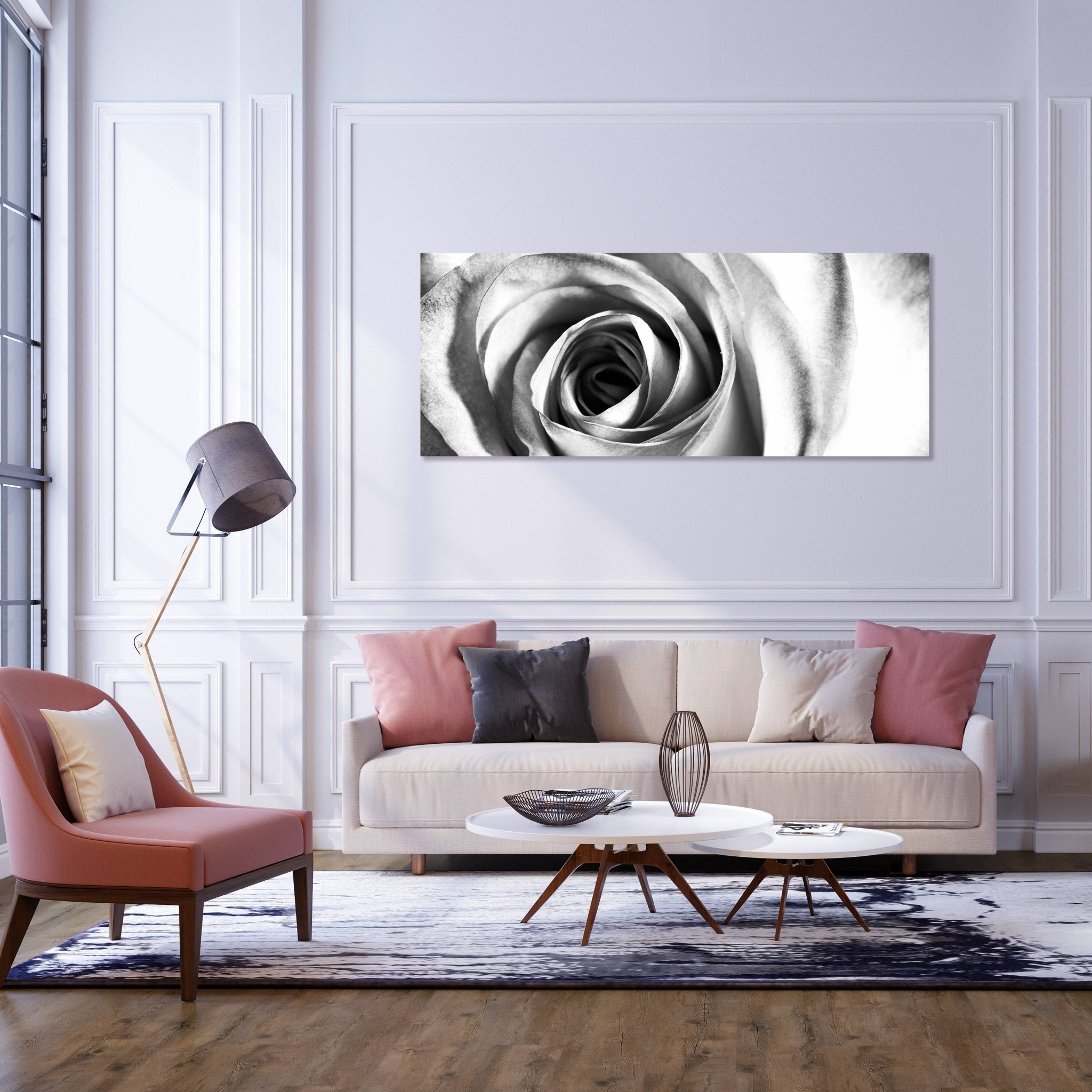 Leinwandbild weiße Rose Blüte M0233 kaufen - Bild 2 Leinwandbild weiße Rose Blüte M0233 kaufen - Bild 2