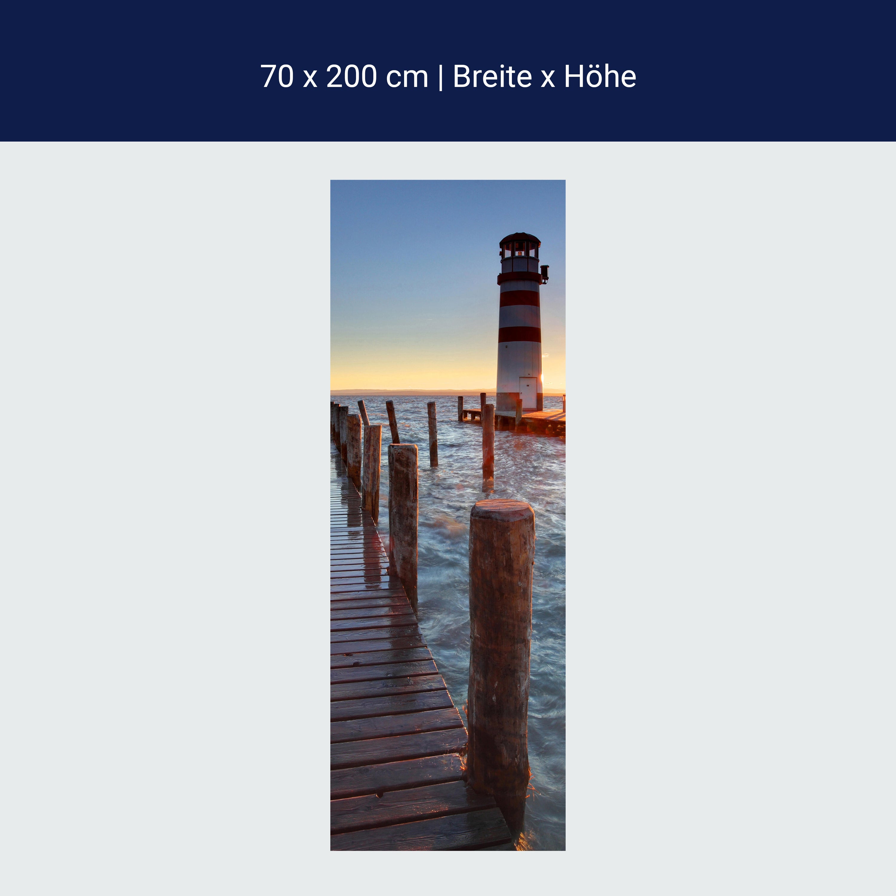 Türtapete Leuchtturm mit Pier M0238 Türtapete Leuchtturm mit Pier M0238