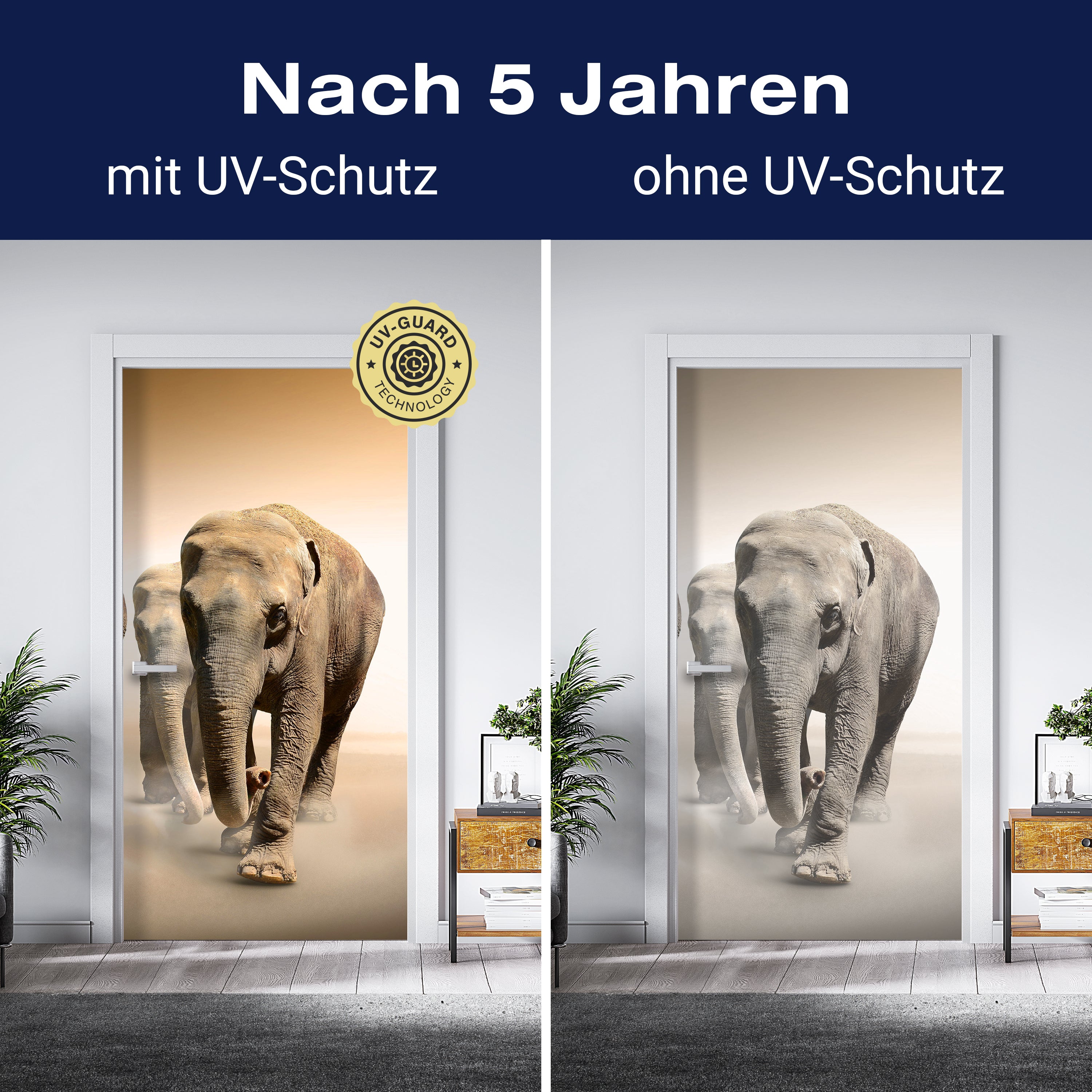 Türtapete Elefantengruppe Afrika M0245 - Bild 4 Türtapete Elefantengruppe Afrika M0245 - Bild 4