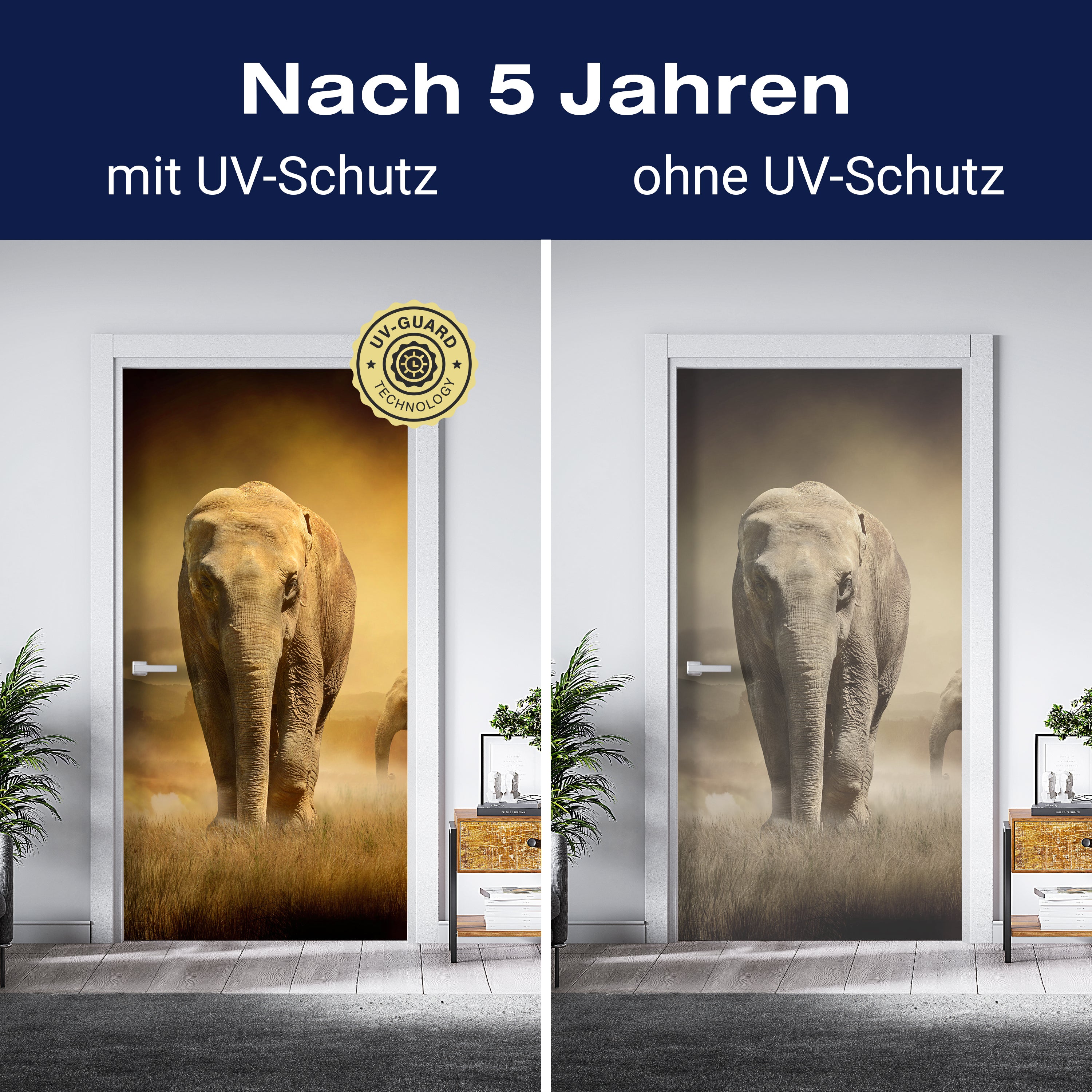 Türtapete Steppenelefant Afrika M0246 - Bild 4 Türtapete Steppenelefant Afrika M0246 - Bild 4