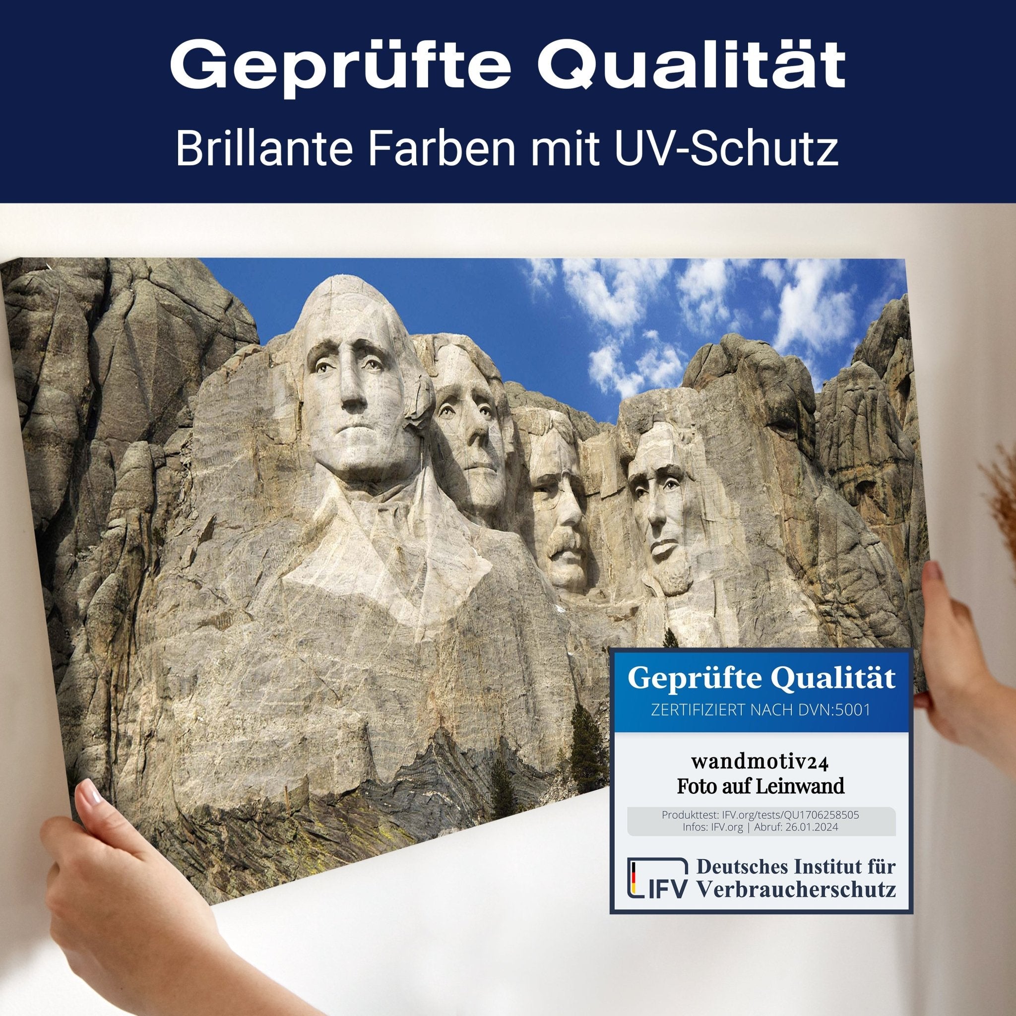 Leinwandbild Mount Rushmore Amerika M0250 kaufen - Bild 4 Leinwandbild Mount Rushmore Amerika M0250 kaufen - Bild 4