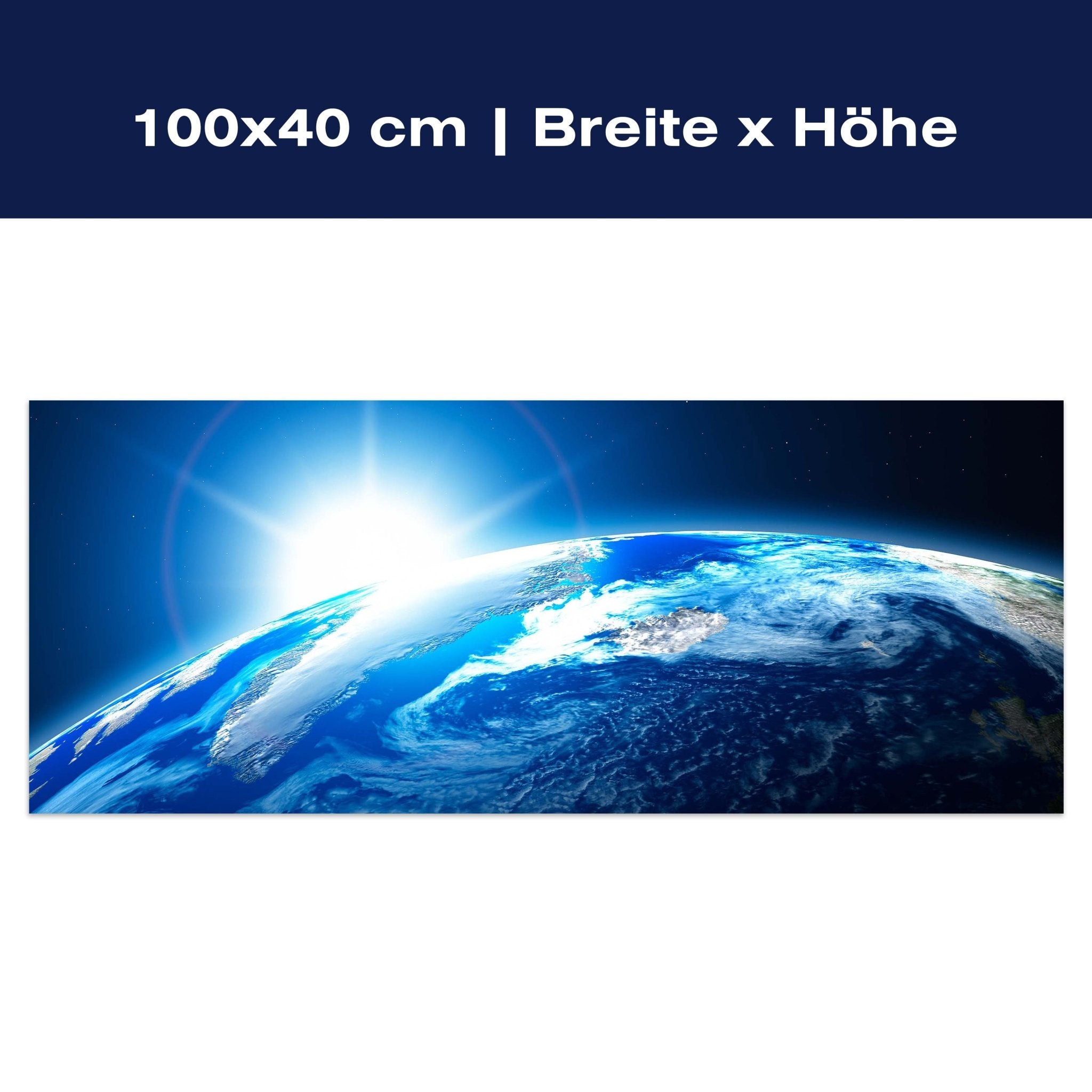 Leinwandbild Sunrise Earth Space M0255 Leinwandbild Sunrise Earth Space M0255