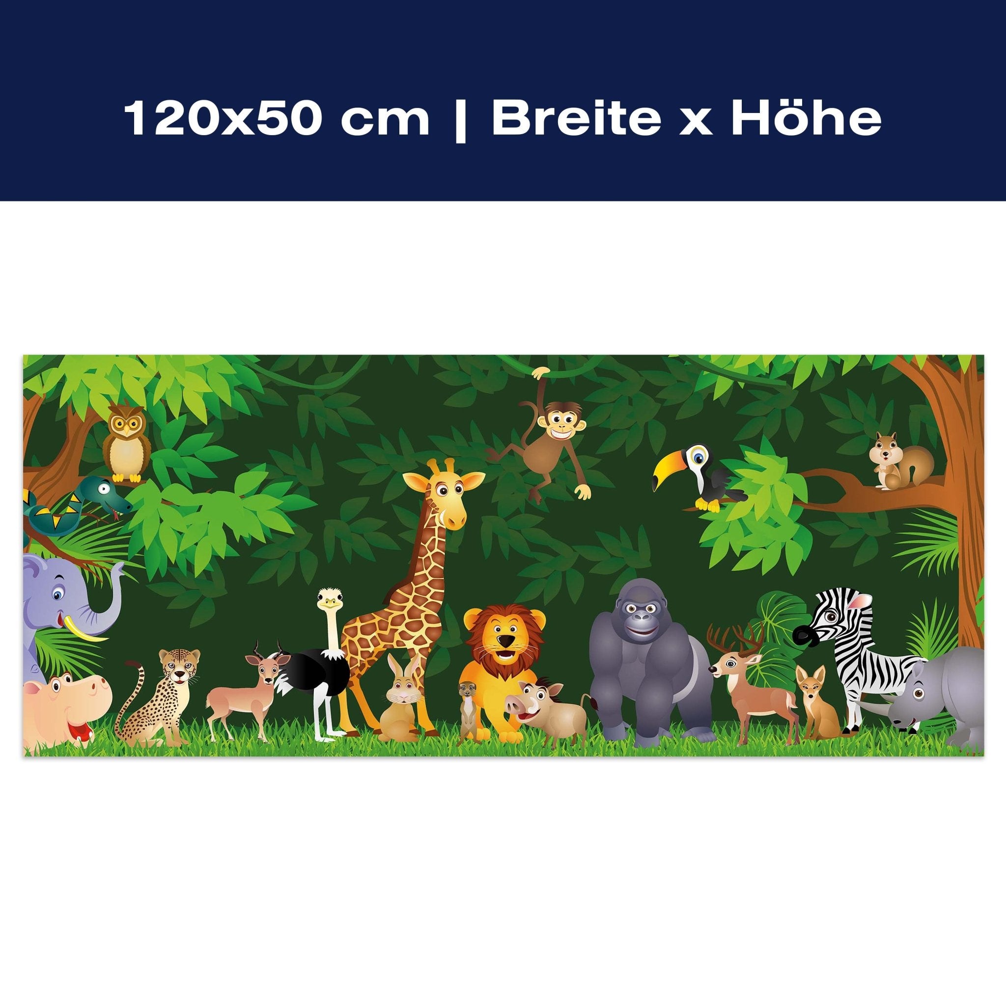 Leinwandbild Urwaldparty Kinder M0260 Leinwandbild Urwaldparty Kinder M0260