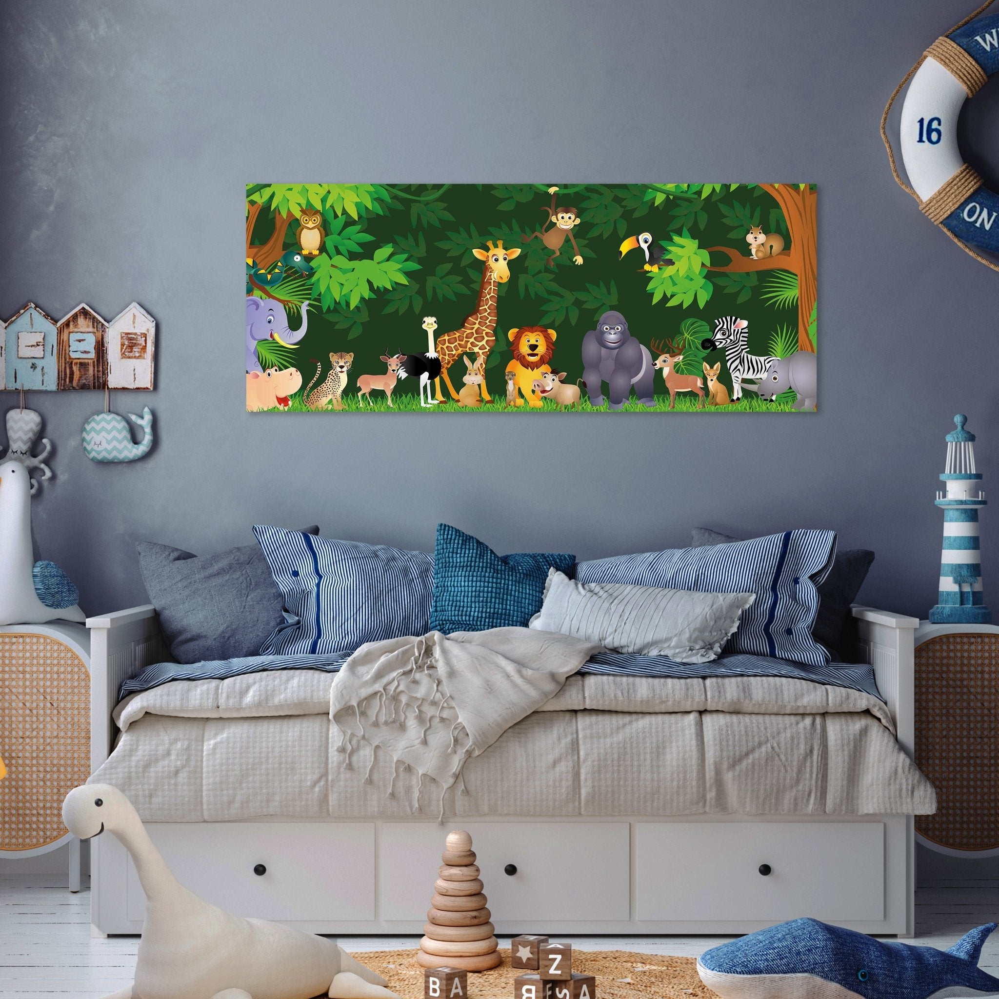 Leinwandbild Urwaldparty Kinder M0260 kaufen - Bild 3 Leinwandbild Urwaldparty Kinder M0260 kaufen - Bild 3